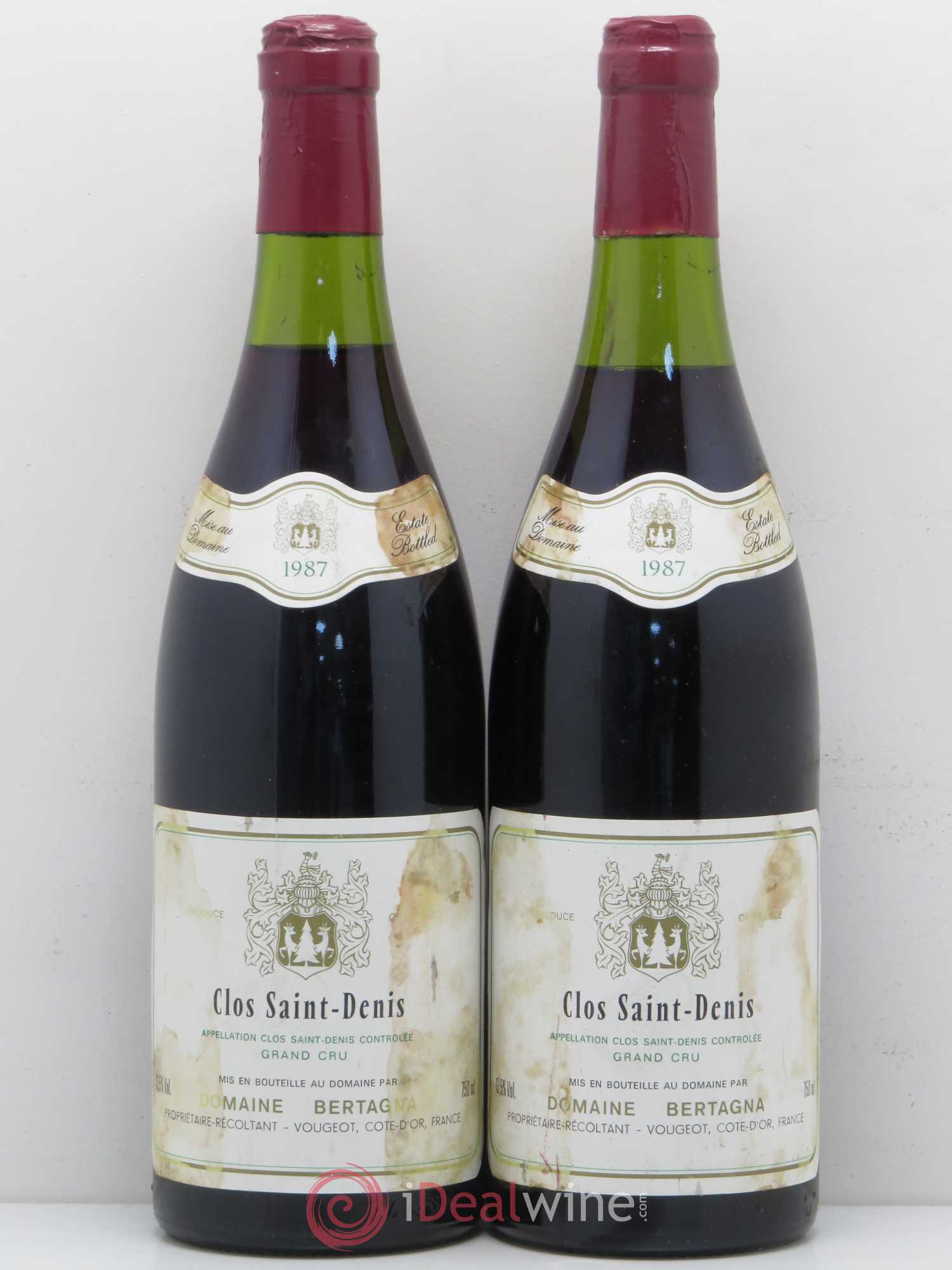 Clos Saint-Denis Grand Cru Bertagna 1987 - Lot de 2 bouteilles - 0
