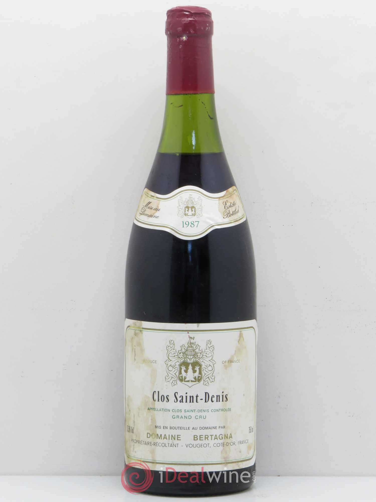 Clos Saint-Denis Grand Cru Bertagna 1987 - Lot de 1 bouteille - 0