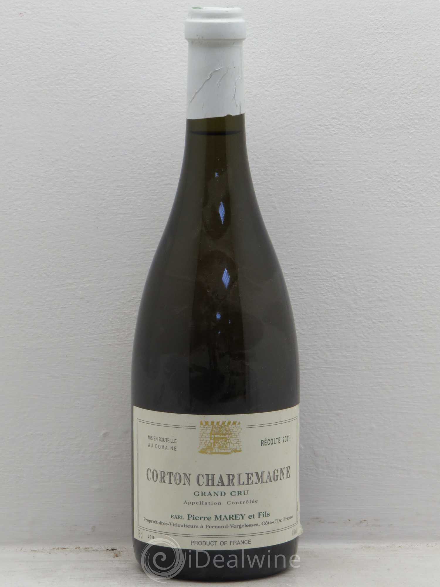 Corton-Charlemagne Grand Cru Pierre Marey 2001 - Lot de 1 bouteille - 0