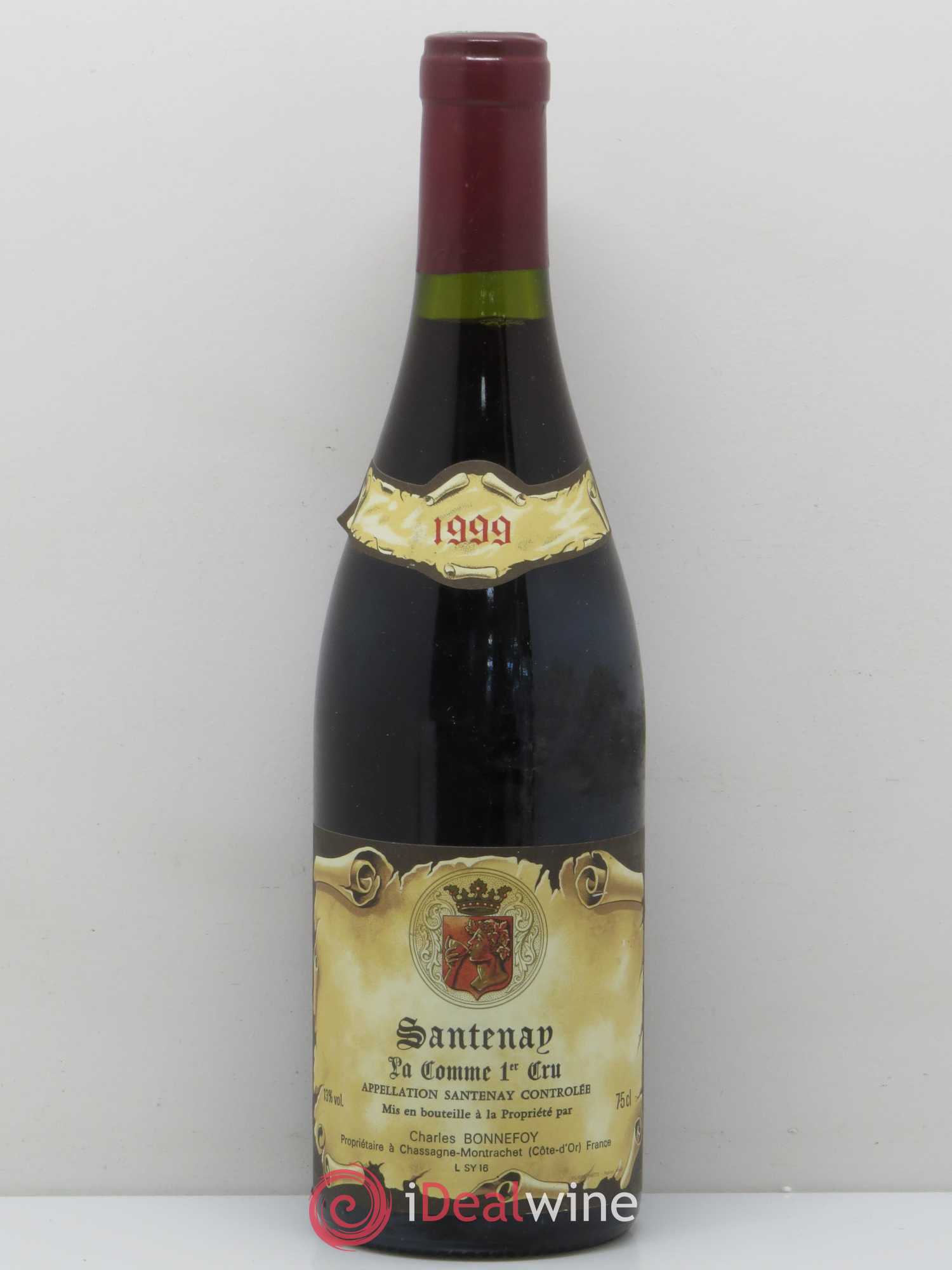 Santenay 1er Cru La Comme Domaine Charles Bonnefoy 1999 - Posten von 1 Flasche - 0