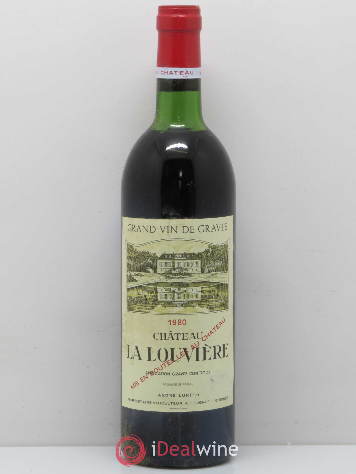 Château la Louvière 1980 - Lot de 1 bouteille - 0