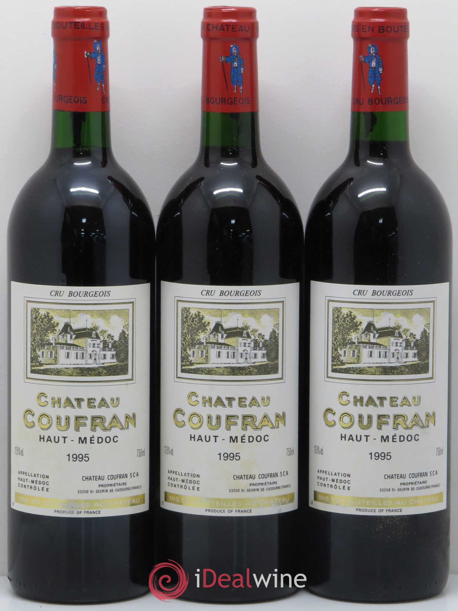 Château Coufran Cru Bourgeois (sans prix de réserve) 1995 - Lot de 3 bouteilles - 0