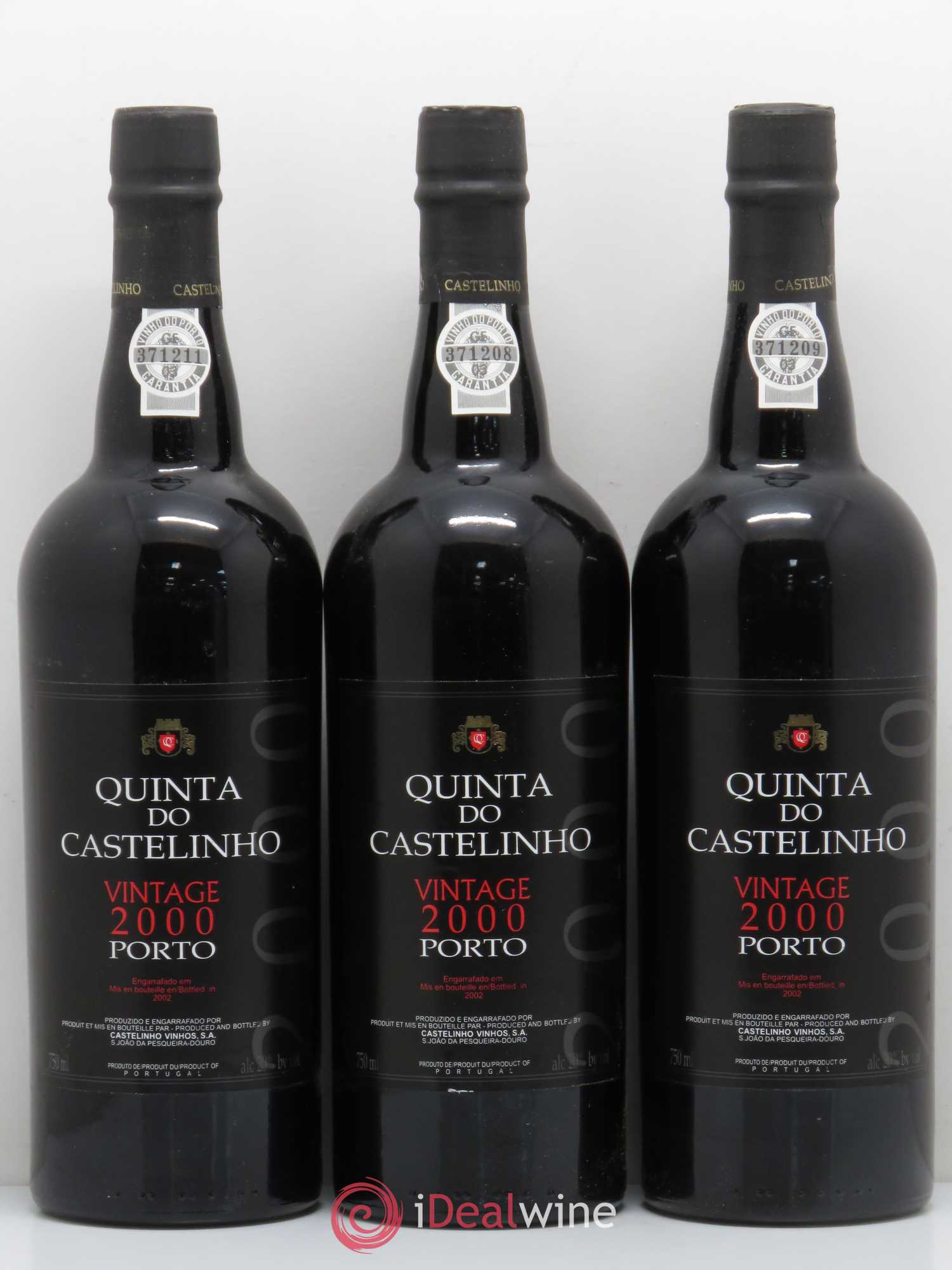 Porto Quinta do Castelinho Vintage 2000 - Lot de 3 bouteilles - 0