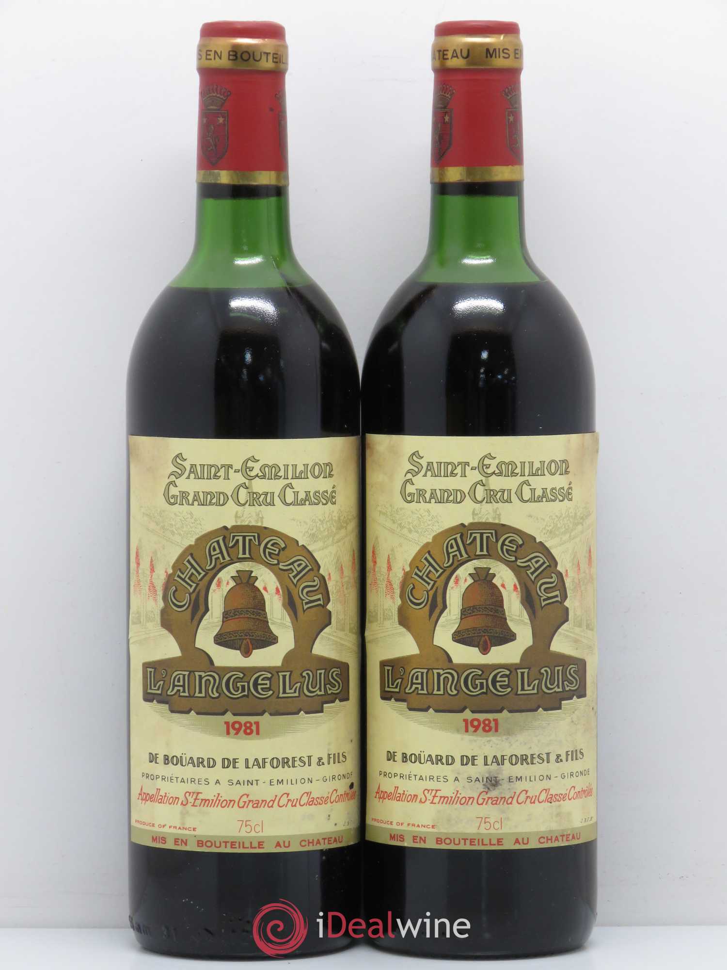 Château Angélus 1er Grand Cru Classé A 1981 - Lot de 2 bouteilles - 0