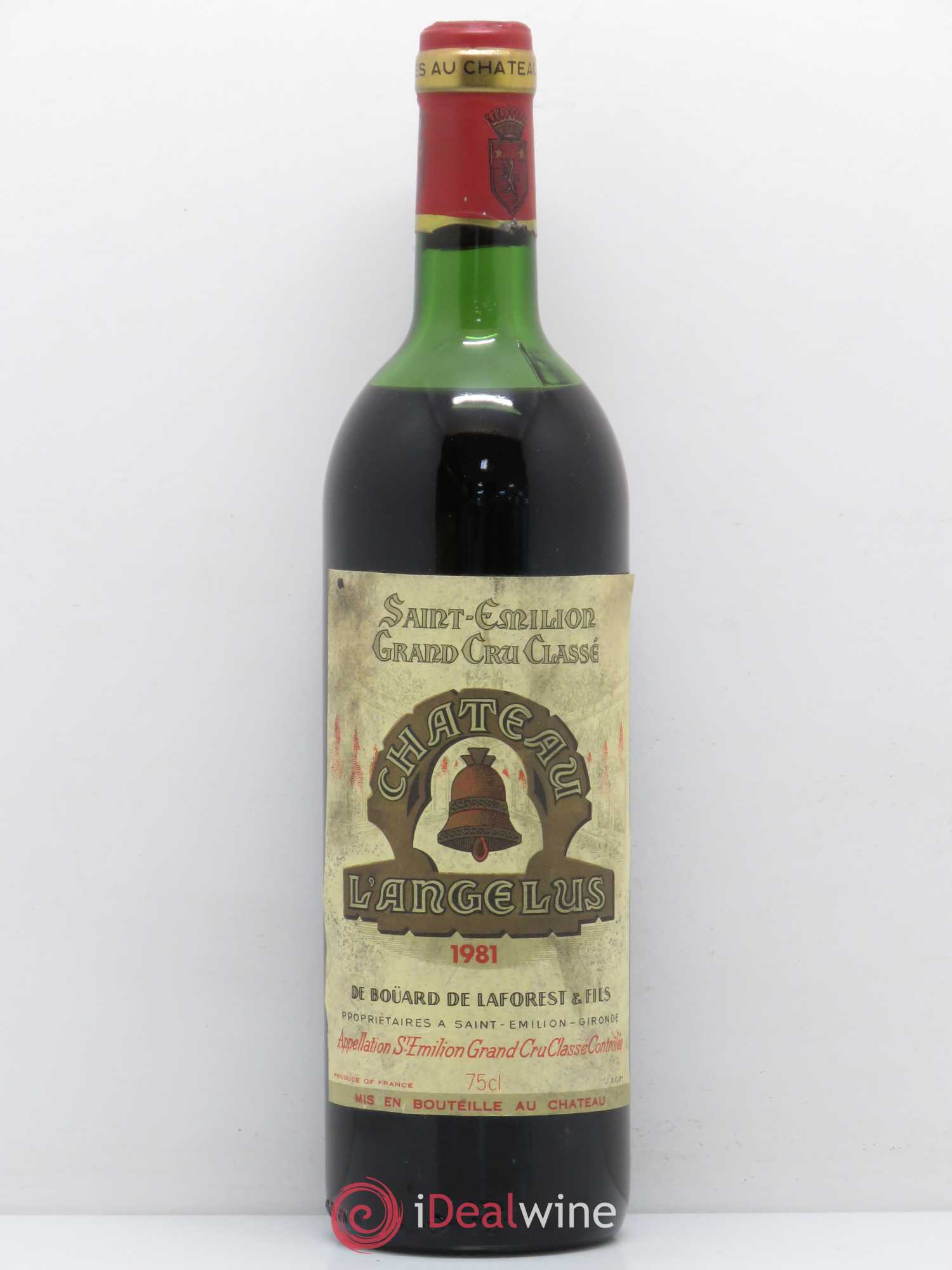 Château Angélus 1er Grand Cru Classé A 1981 - Lot de 1 bouteille - 0