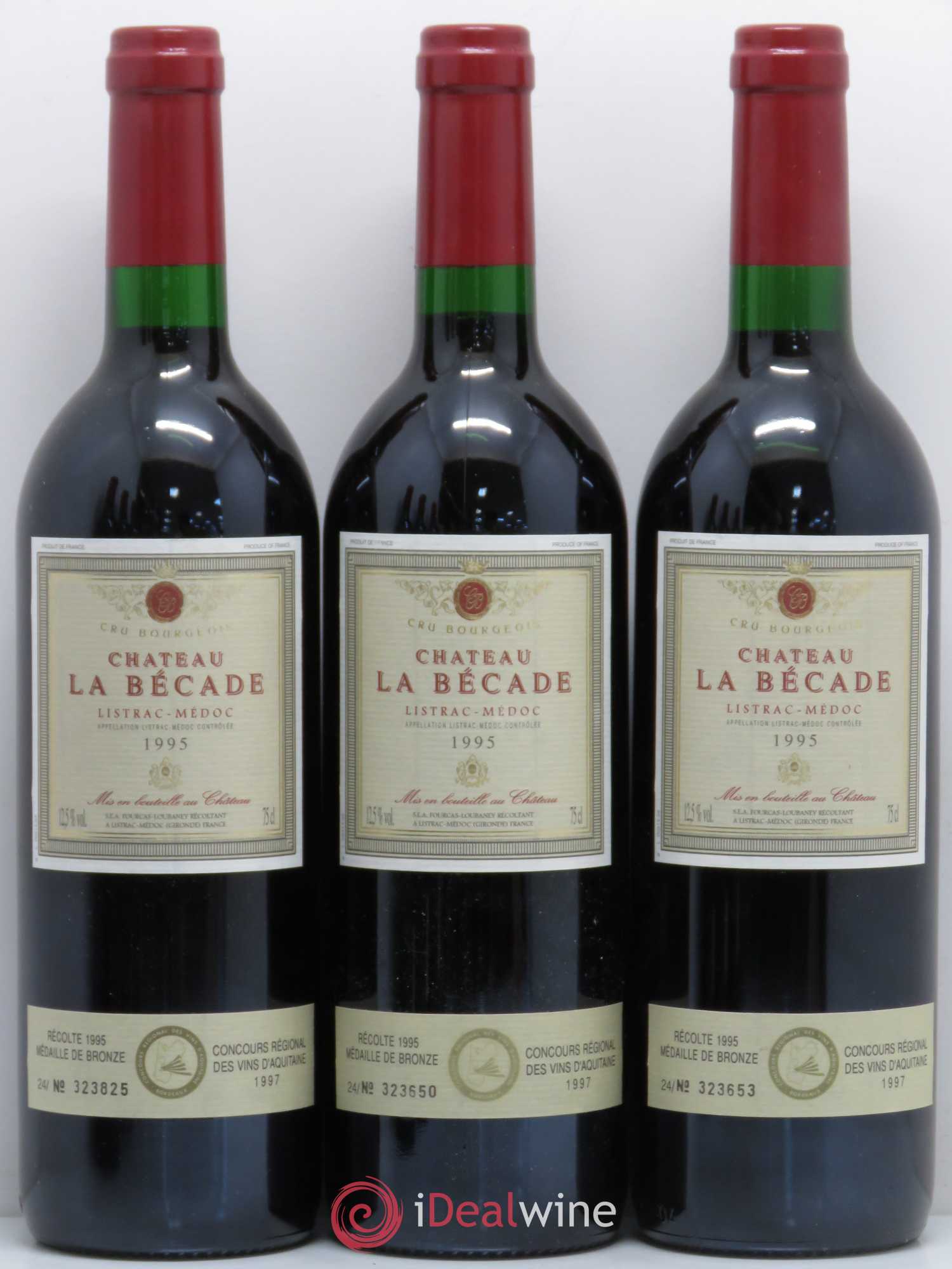 Listrac Château La Bécade (sans prix de réserve) 1995 - Lot de 6 bouteilles - 1