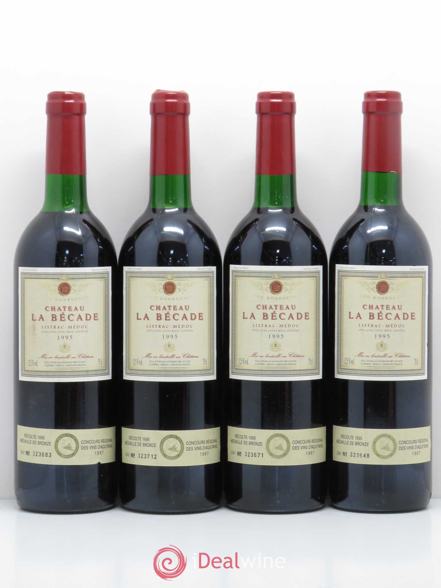 Listrac Château La Bécade (sans prix de réserve) 1995 - Posten von 4 Flaschen - 0