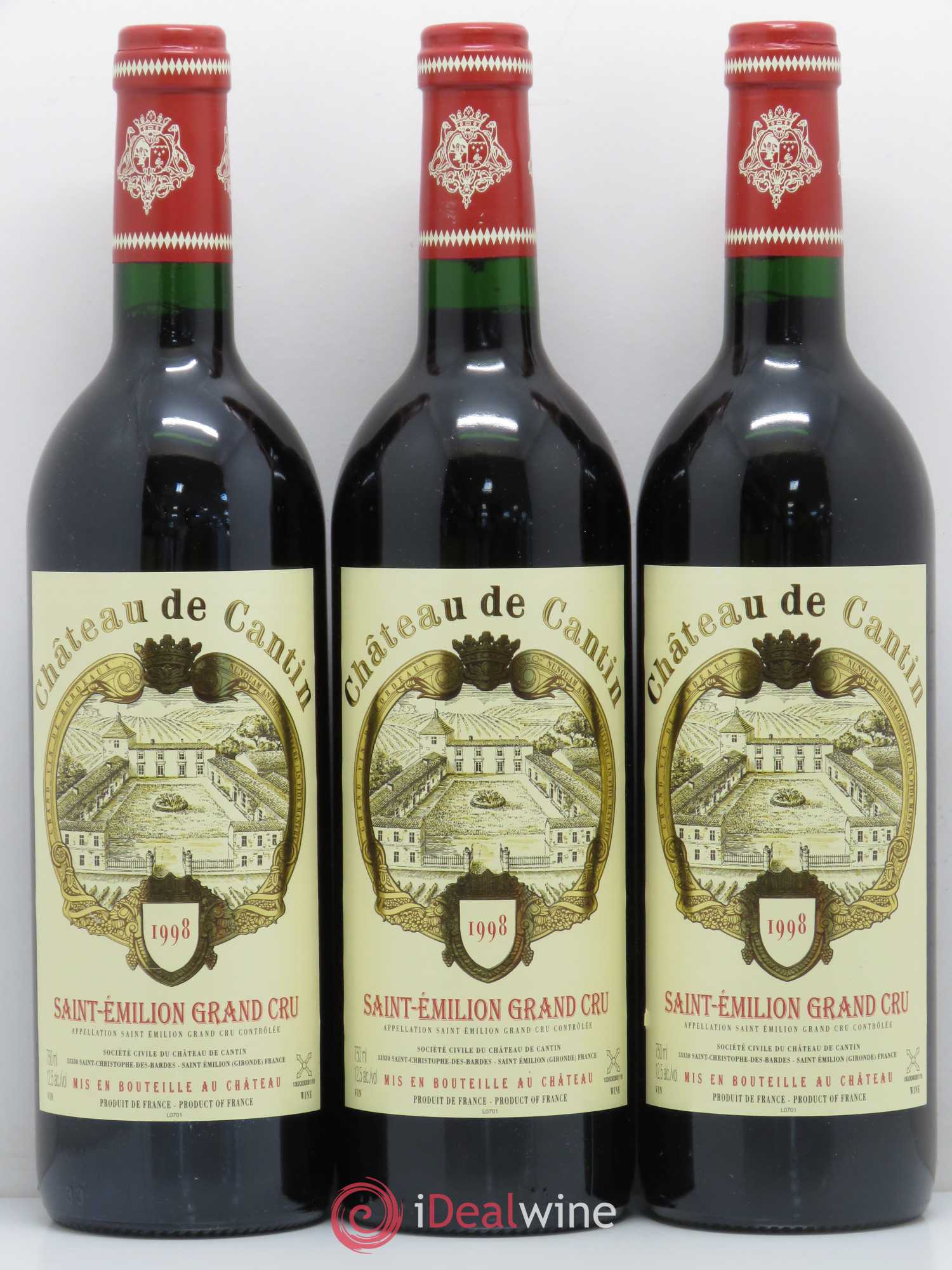 Château Cantin 1998 - Lot de 6 bouteilles - 2
