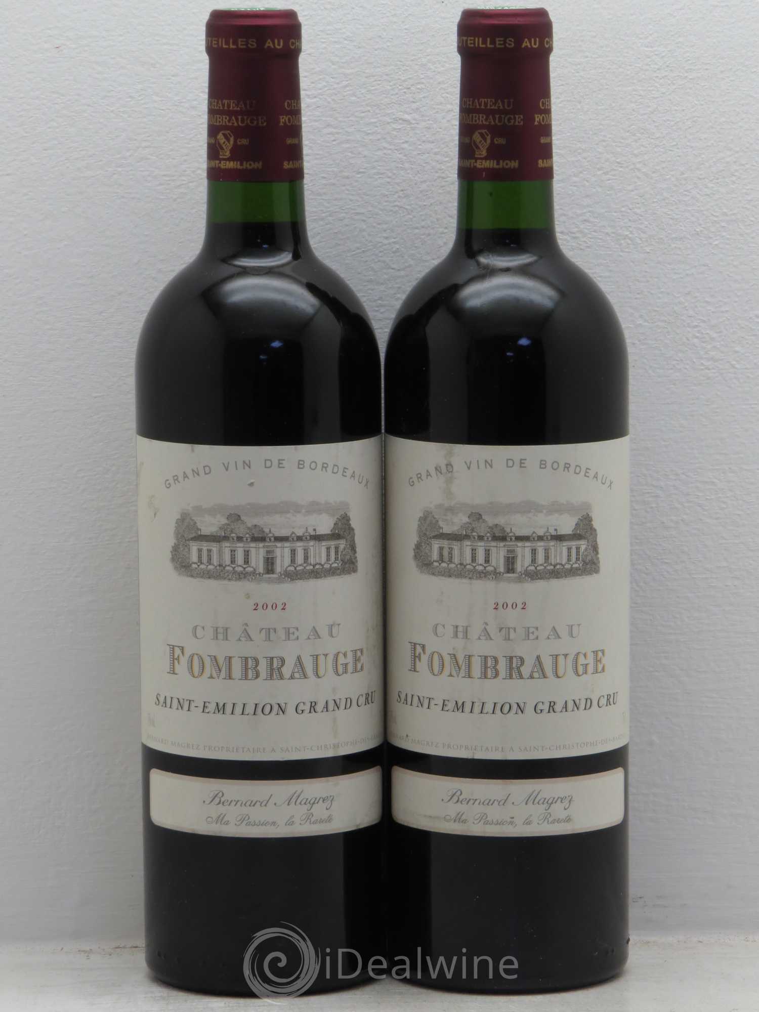 Château Fombrauge Grand Cru Classé 2002 - Lot de 2 bouteilles - 0