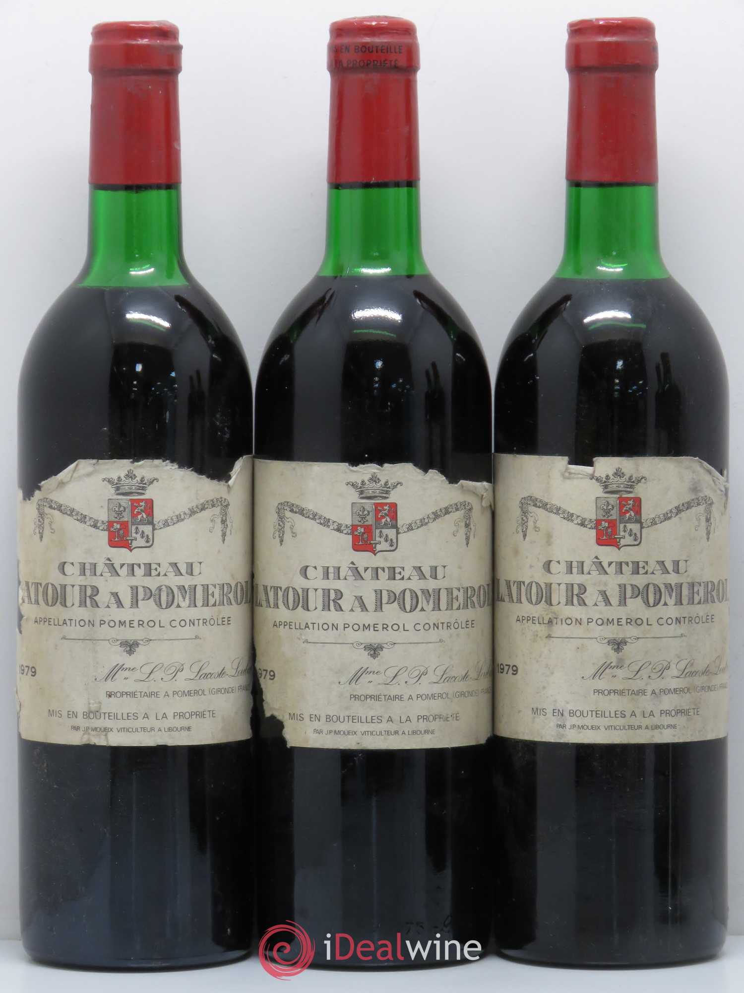 Château Latour à Pomerol (sans prix de réserve) 1979 - Lot de 5 bouteilles - 1