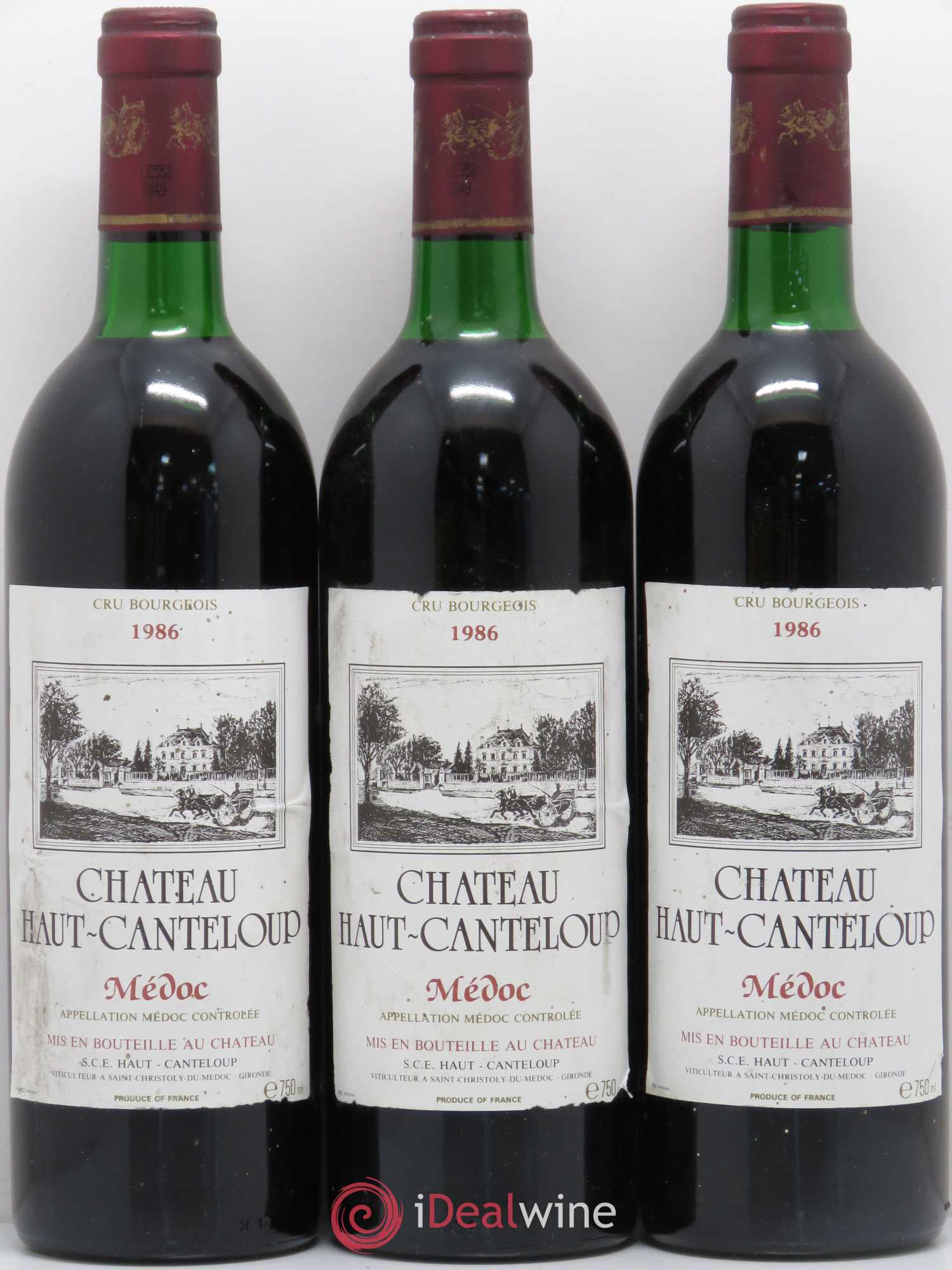 Château Haut Canteloup Cru Bourgeois  (sans prix de réserve) 1986 - Lot de 6 bouteilles - 2