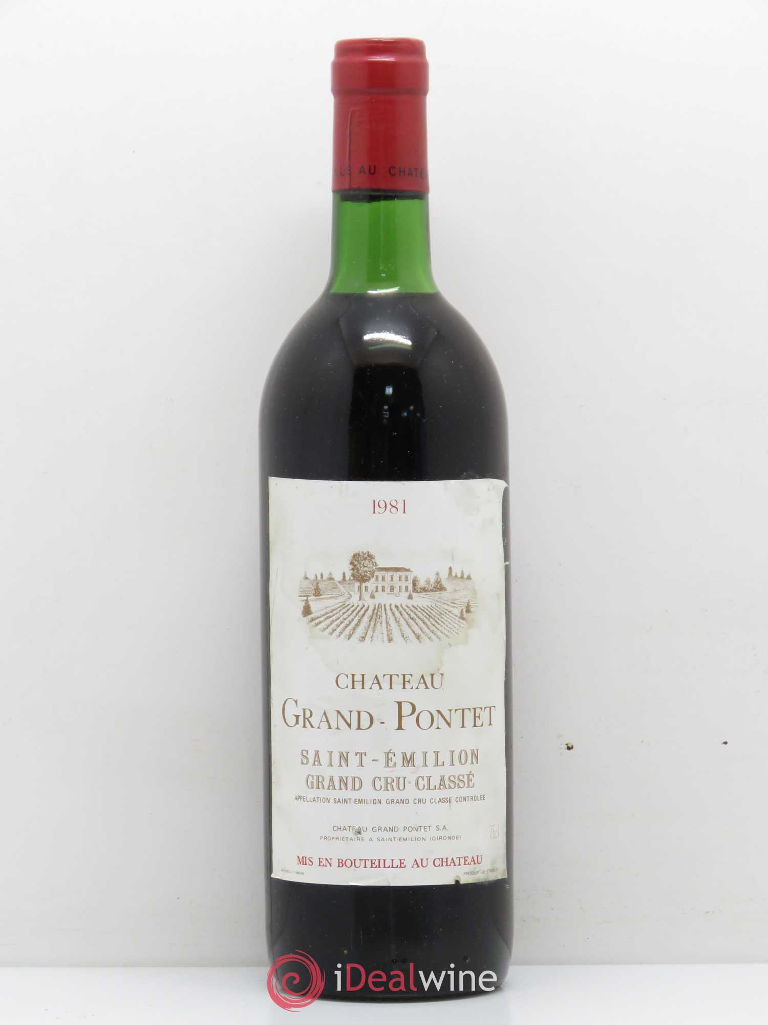Château Grand Pontet Grand Cru Classé 1981 - Lot de 1 bouteille - 0