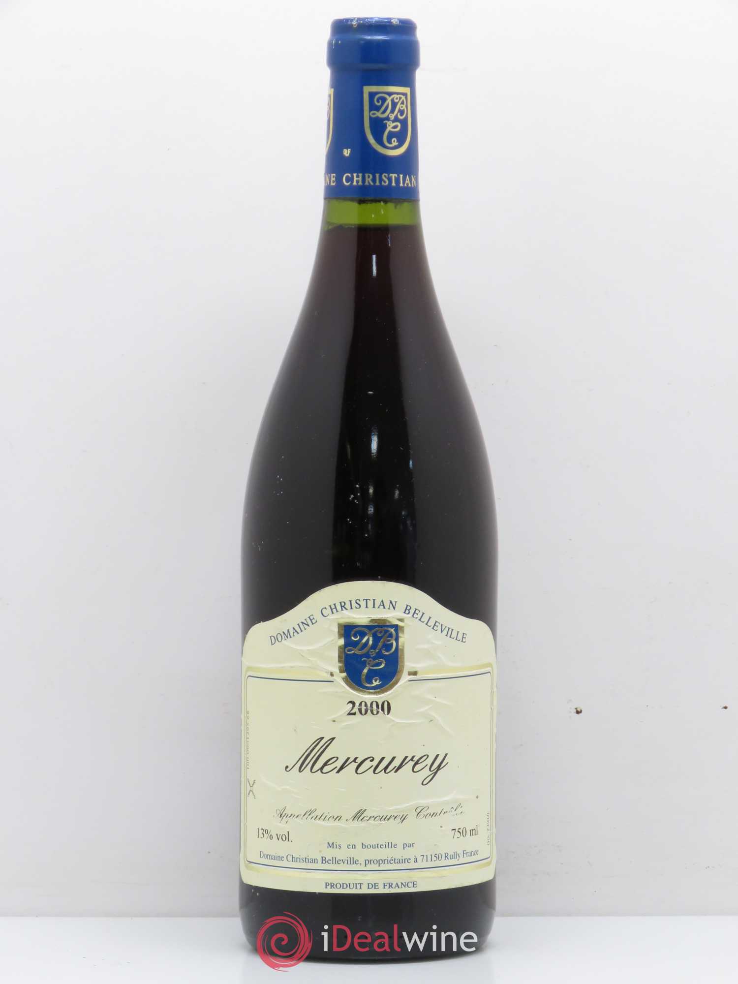 Mercurey Domaine Christian Belleville 2000 - Posten von 1 Flasche - 0