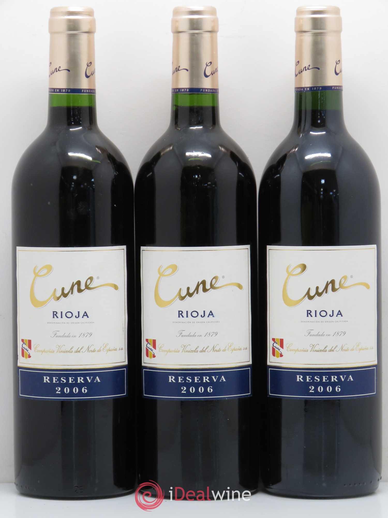 Rioja DOCA Cune Reserva 2006 - Lot of 3 bottles - 0