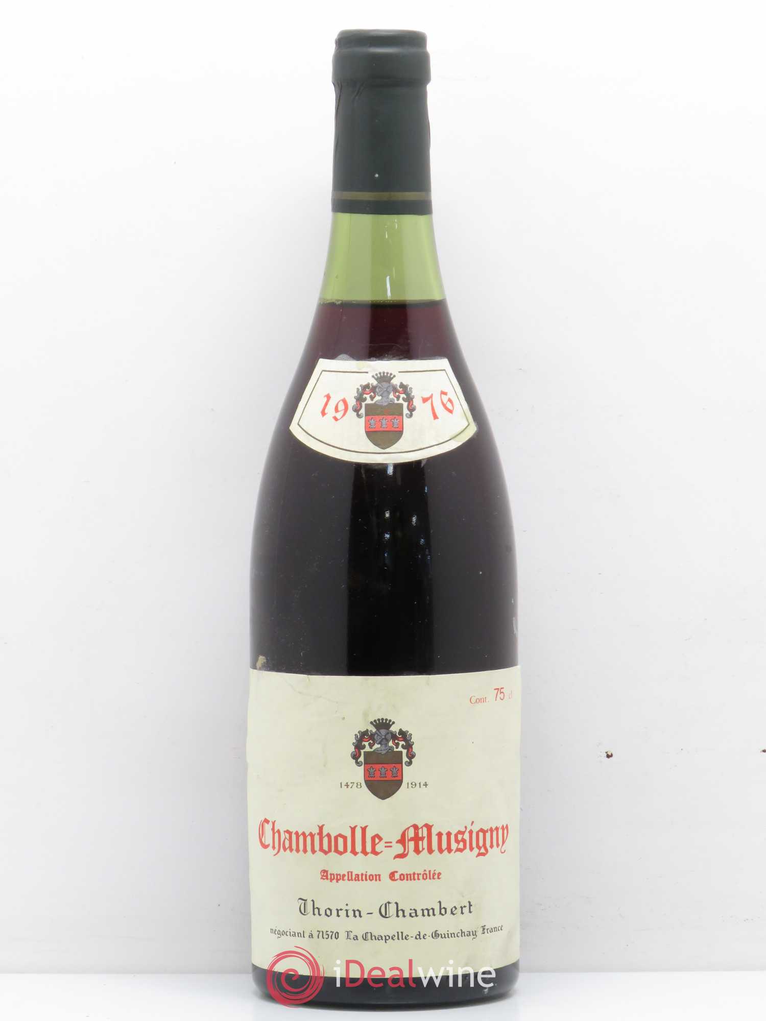 Chambolle-Musigny Domaine Thorin Chambert 1976 - Posten von 1 Flasche - 0