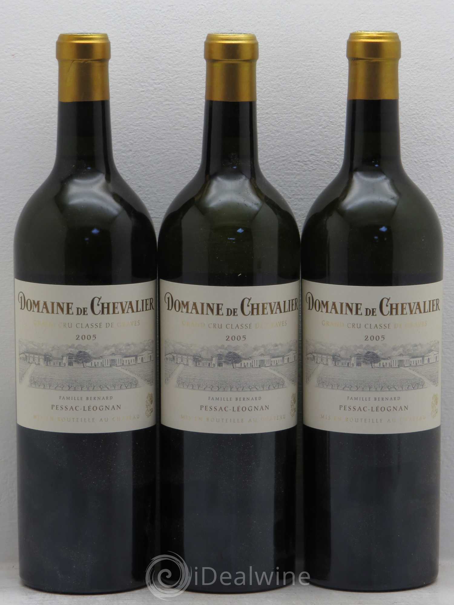 Domaine de Chevalier Cru Classé de Graves 2005 - Lot de 3 bouteilles - 0
