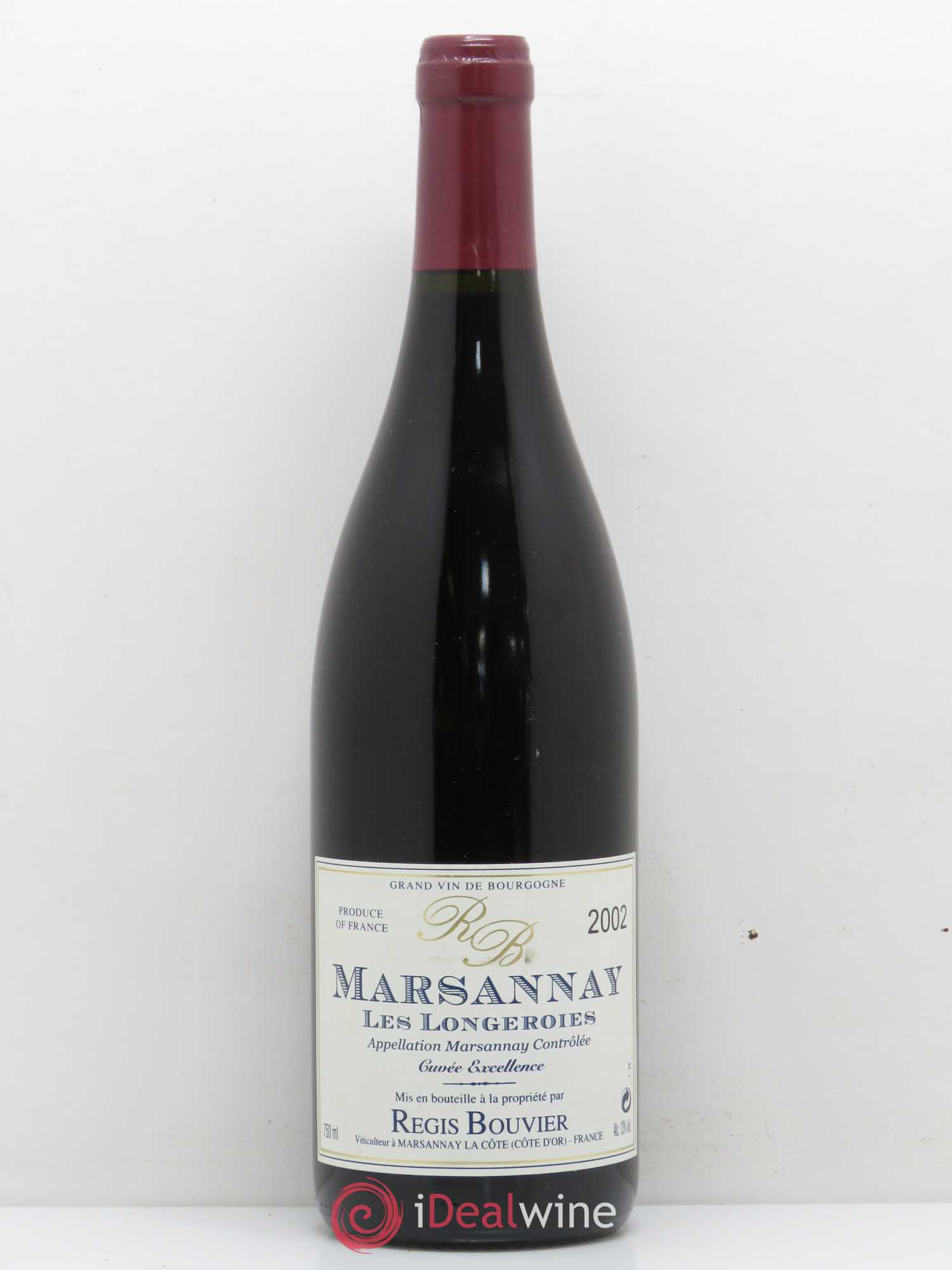 Marsannay Cuvée Excellence Les Longeroies - Régis Bouvier 2002 - Posten von 1 Flasche - 0
