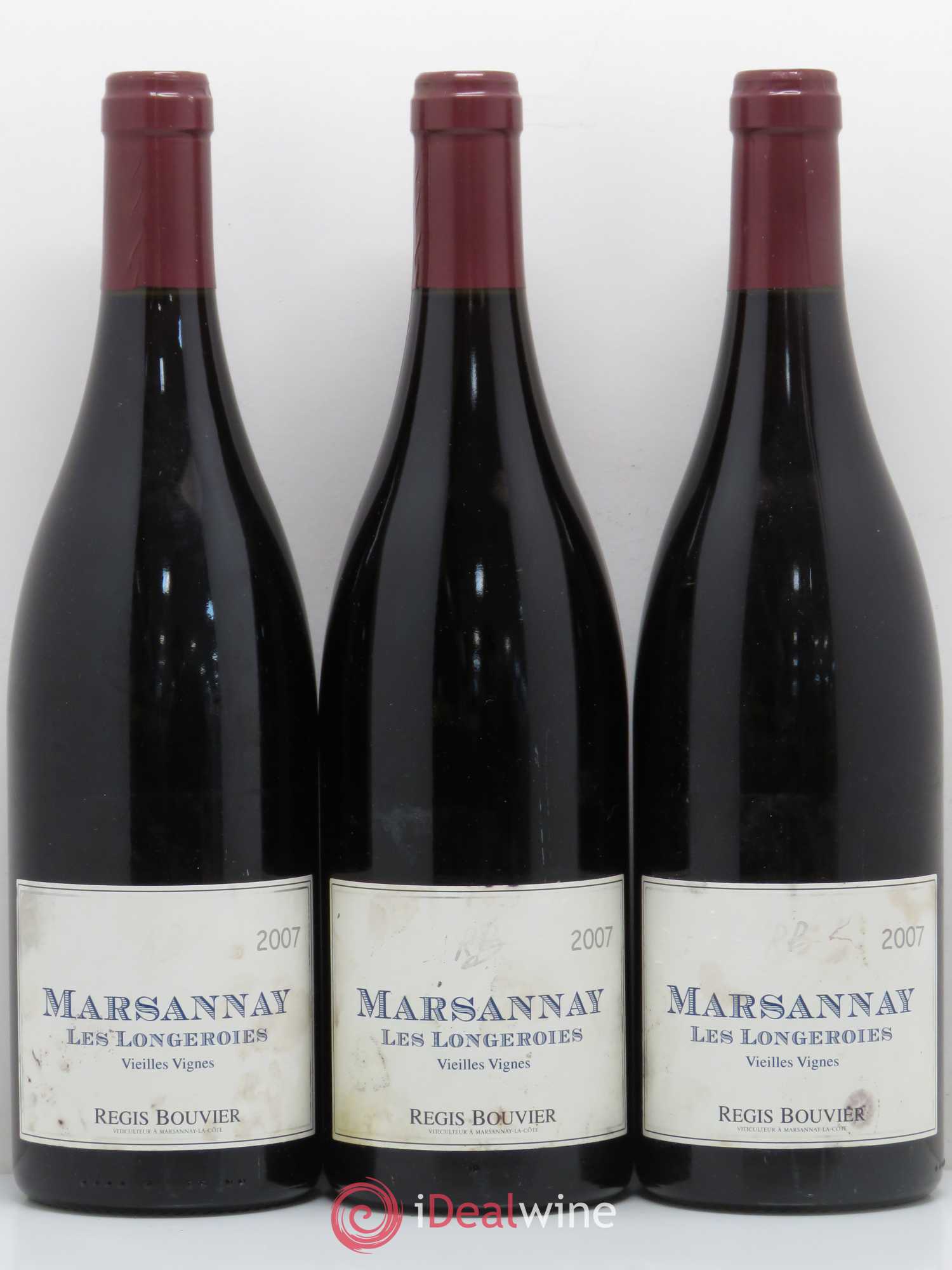 Marsannay Vieilles Vignes Les Longeroies - Régis Bouvier (sans prix de réserve) 2007 - Posten von 3 Flaschen - 0