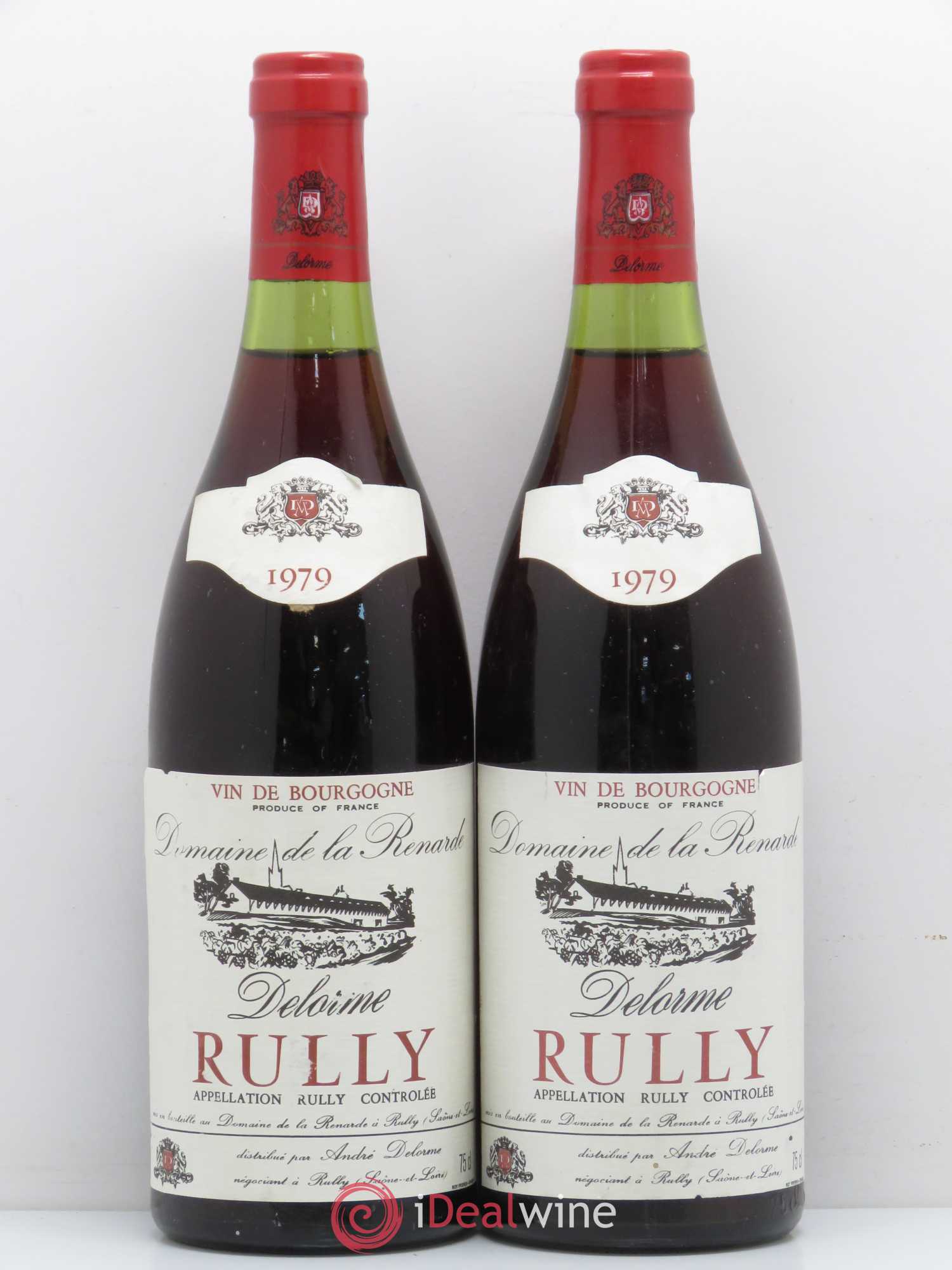 Rully Domaine de la Renarde 1979 - Lot de 2 bouteilles - 0