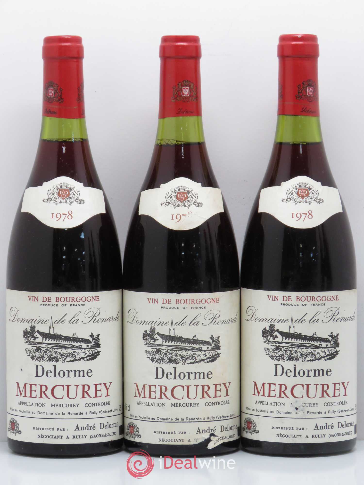 Mercurey Domaine de la Renarde 1978 - Posten von 5 Flaschen - 1