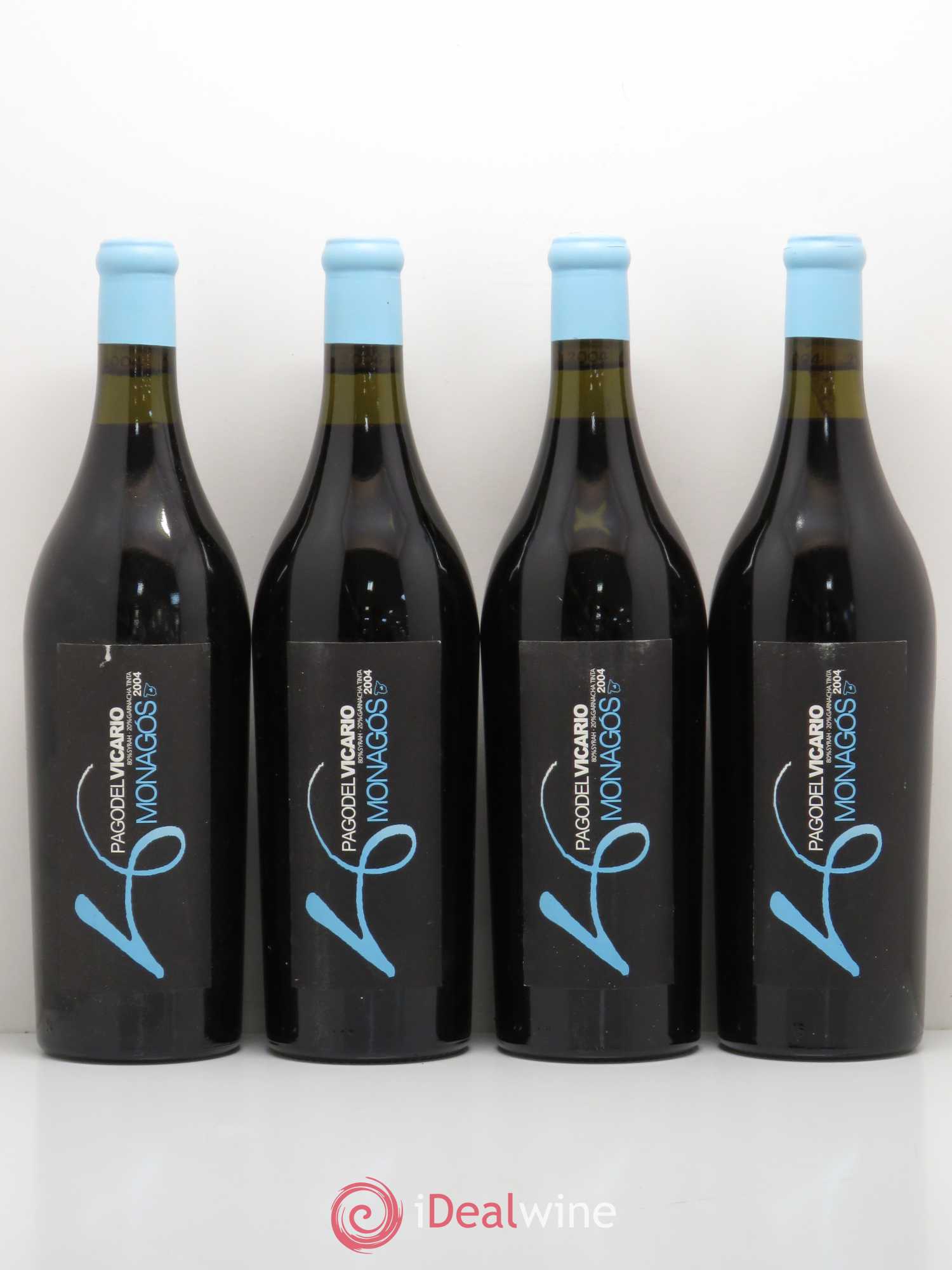 Espagne Monagos Pago del Vicario Vino de la Tierra de Castilla 2004 - Posten von 4 Flaschen - 0