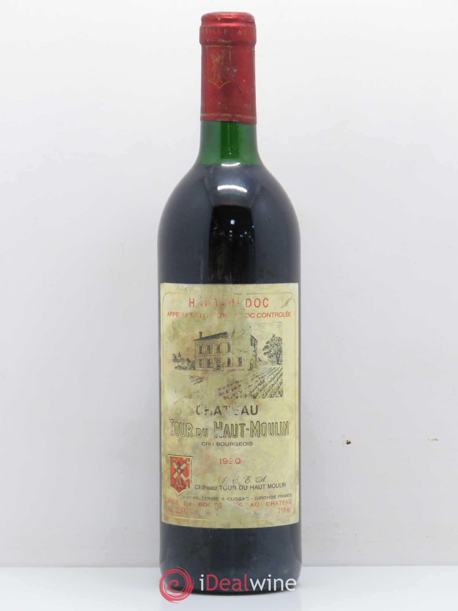 Château Tour du Haut Moulin Cru Bourgeois 1990 - Lot de 1 bouteille - 0