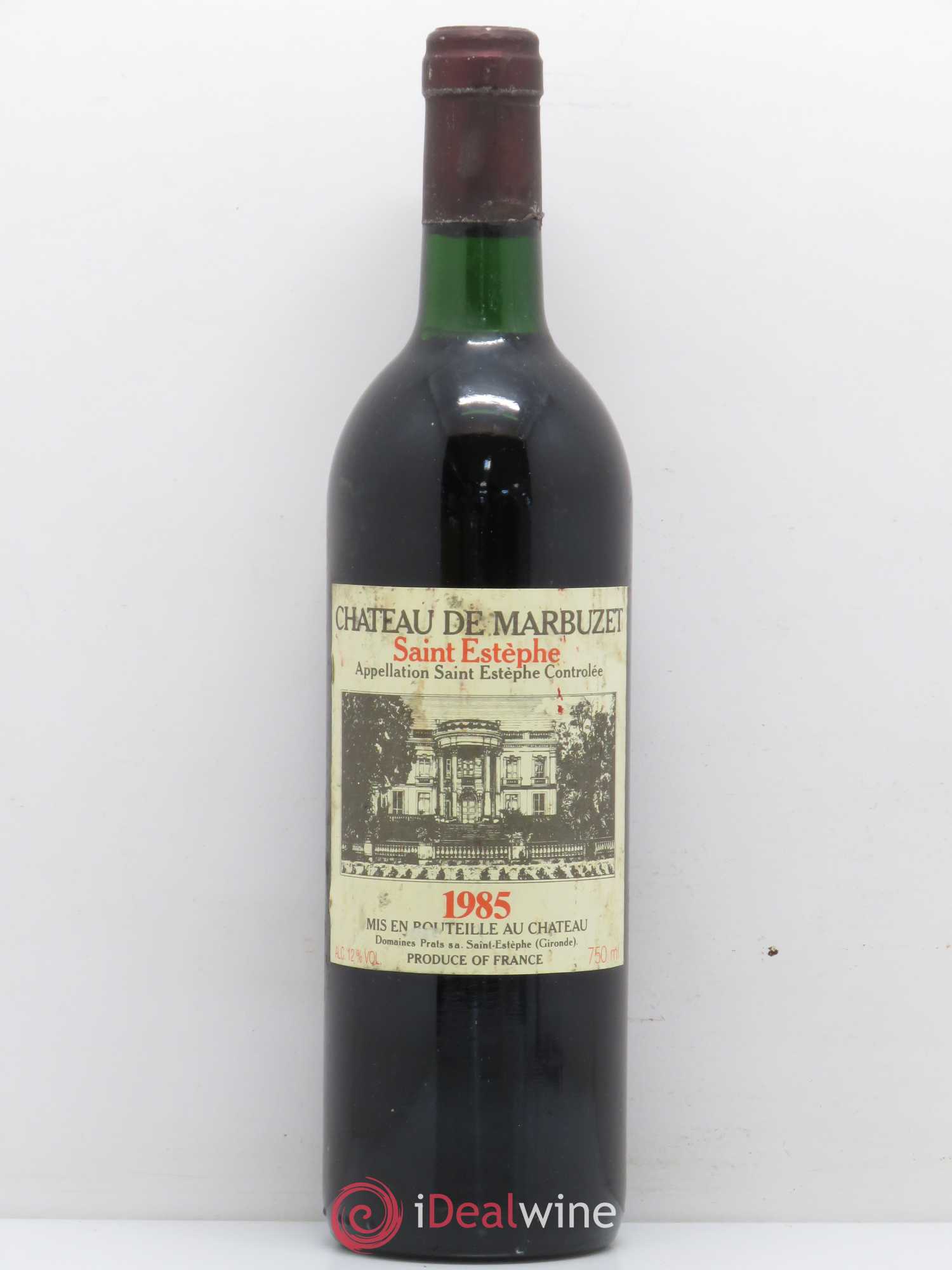 Château de Marbuzet Cru Bourgeois 1985 - Lot de 1 bouteille - 0