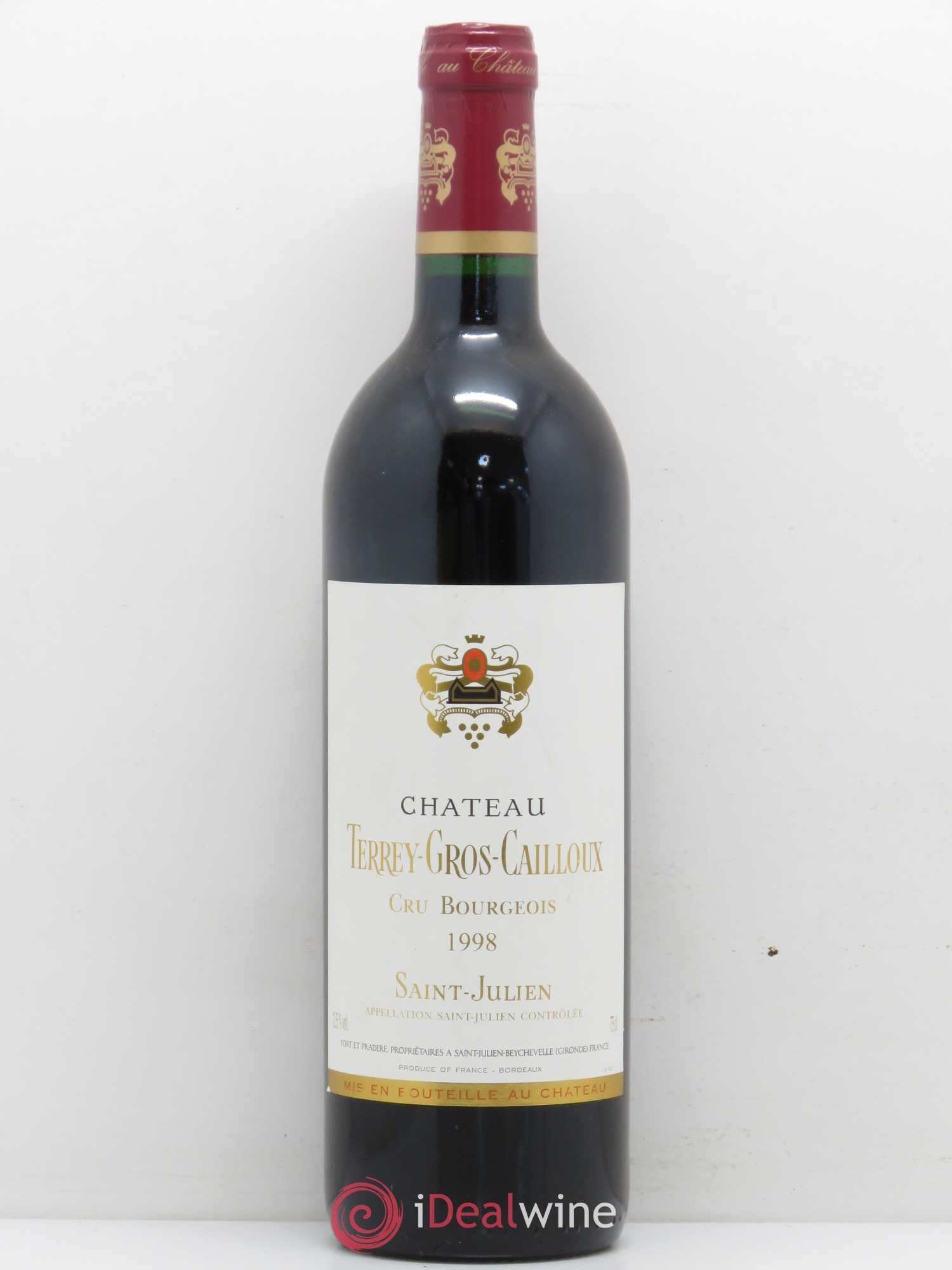 Château Terrey Gros Cailloux Cru Bourgeois 1998 - Lot de 1 bouteille - 0
