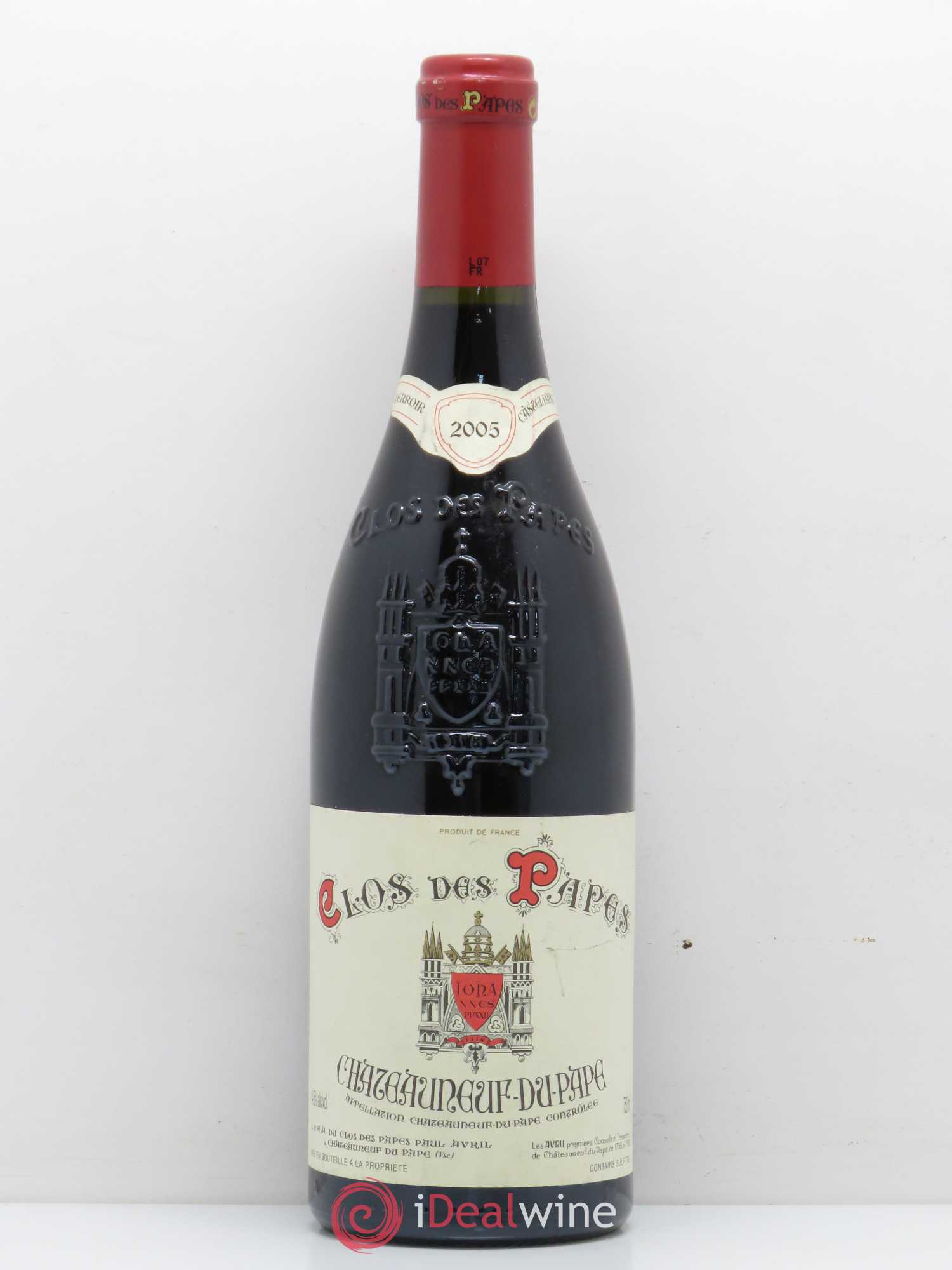 Châteauneuf-du-Pape Clos des Papes - Paul Avril 2005 - Lot de 1 bouteille - 0