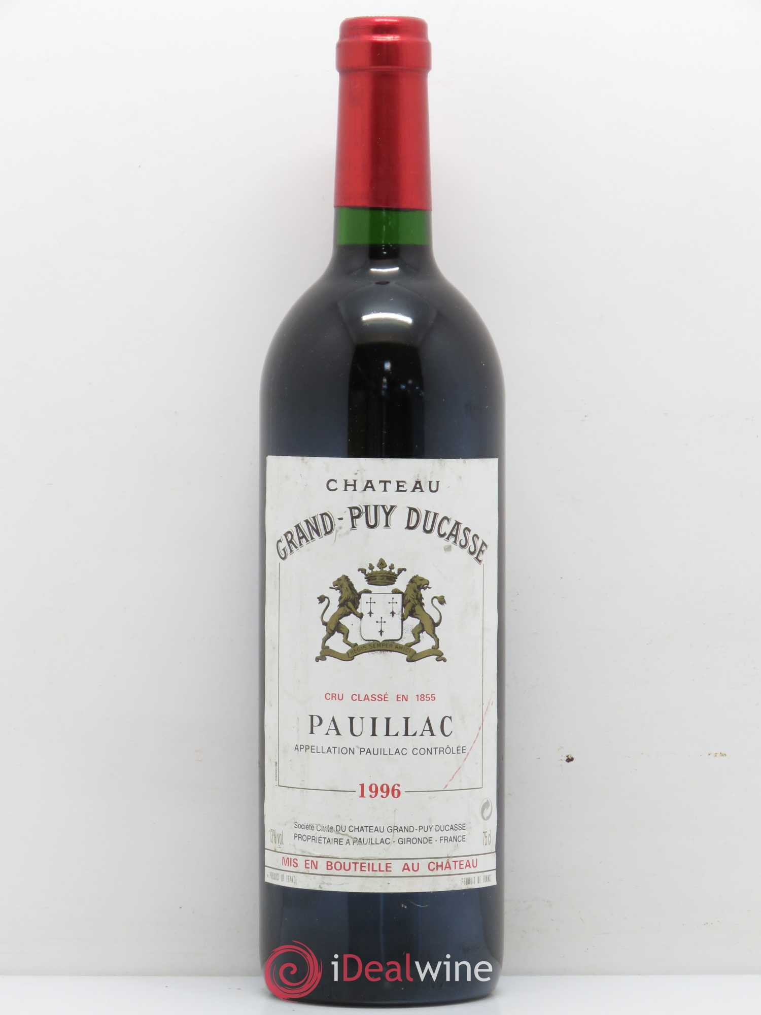 Château Grand Puy Ducasse 5ème Grand Cru Classé 1996 - Lot de 1 bouteille - 0
