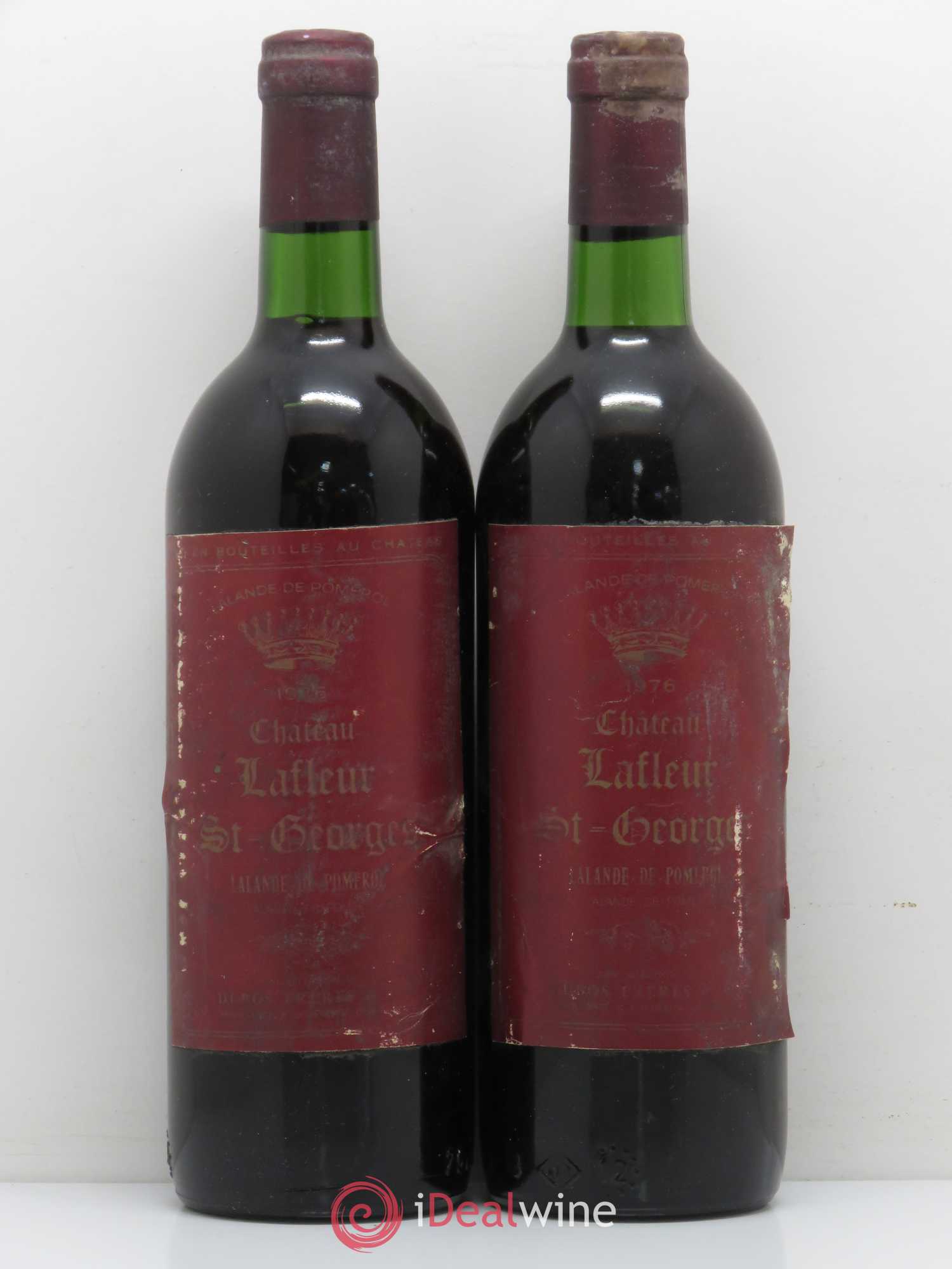 Bordeaux La Fleur Saint Georges Lalande de Pomerol 1976 - Posten von 2 Flaschen - 0