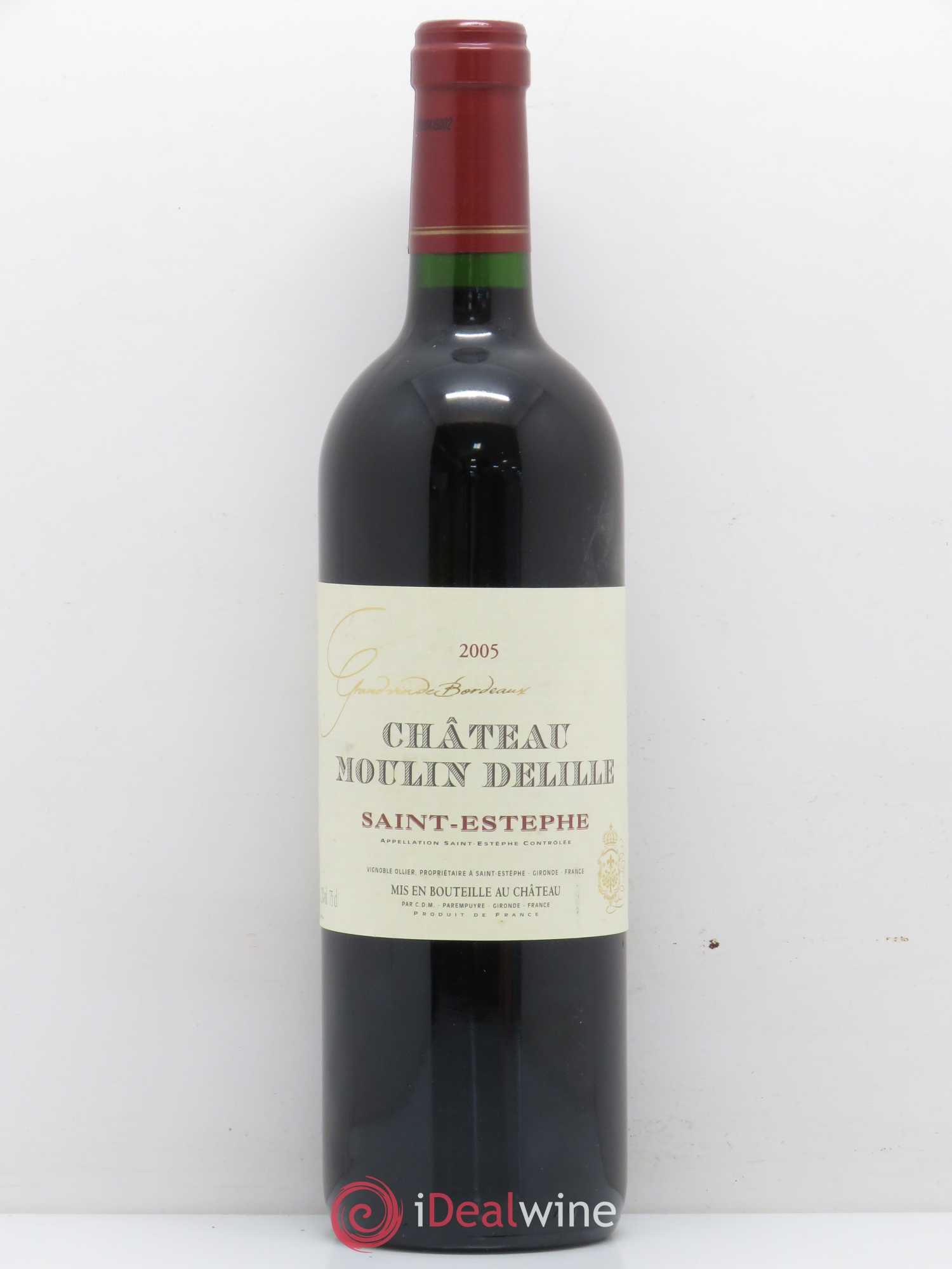 Saint-Estèphe Chateau Moulin Delille 2005 - Posten von 1 Flasche - 0