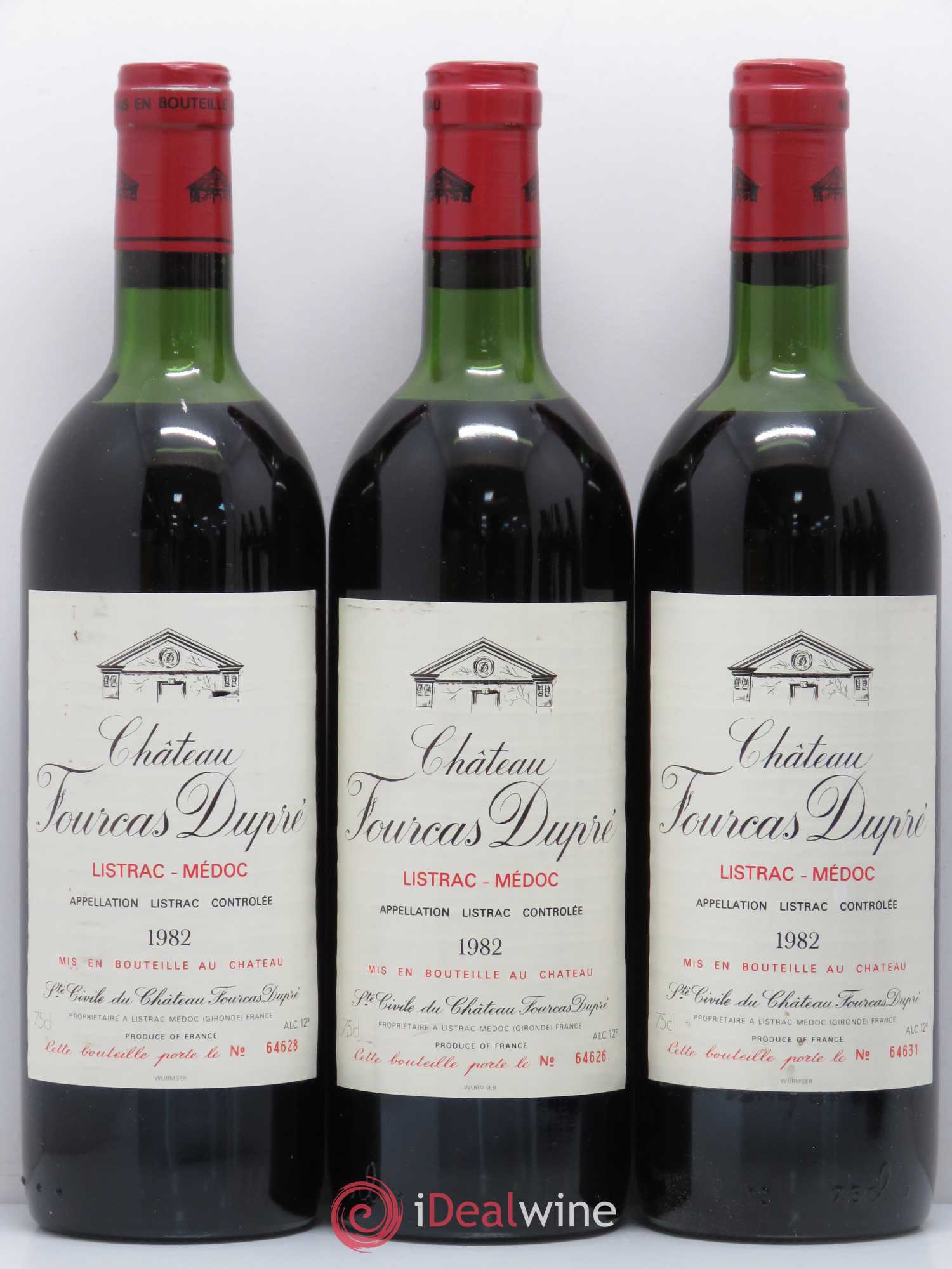 Château Fourcas Dupré 1982 - Lot de 6 bouteilles - 1