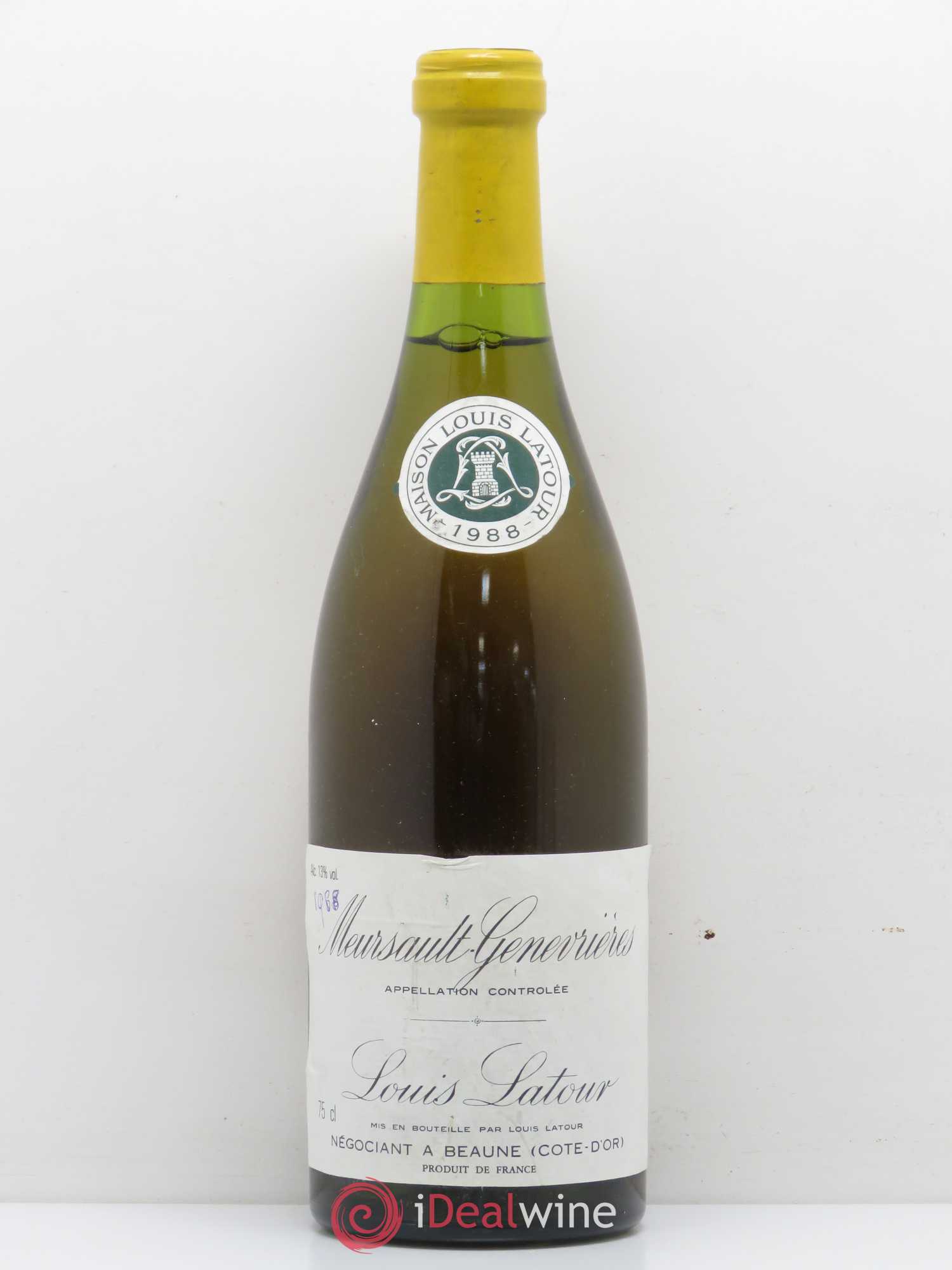Buy Meursault 1er Cru Genevrières Louis Latour 1988 (lot: B2108940