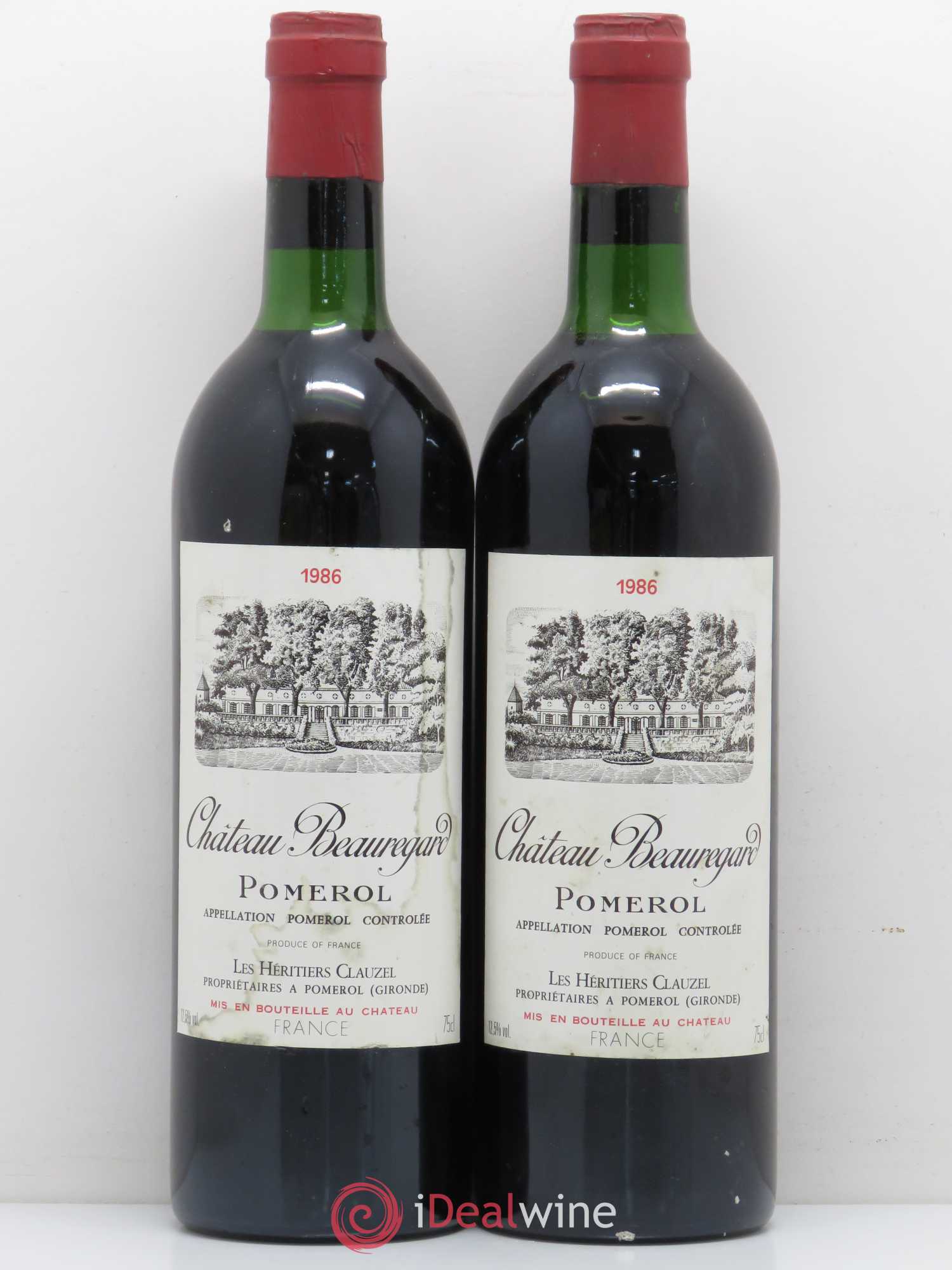 Château Beauregard 1986 - Lot de 2 bouteilles - 0