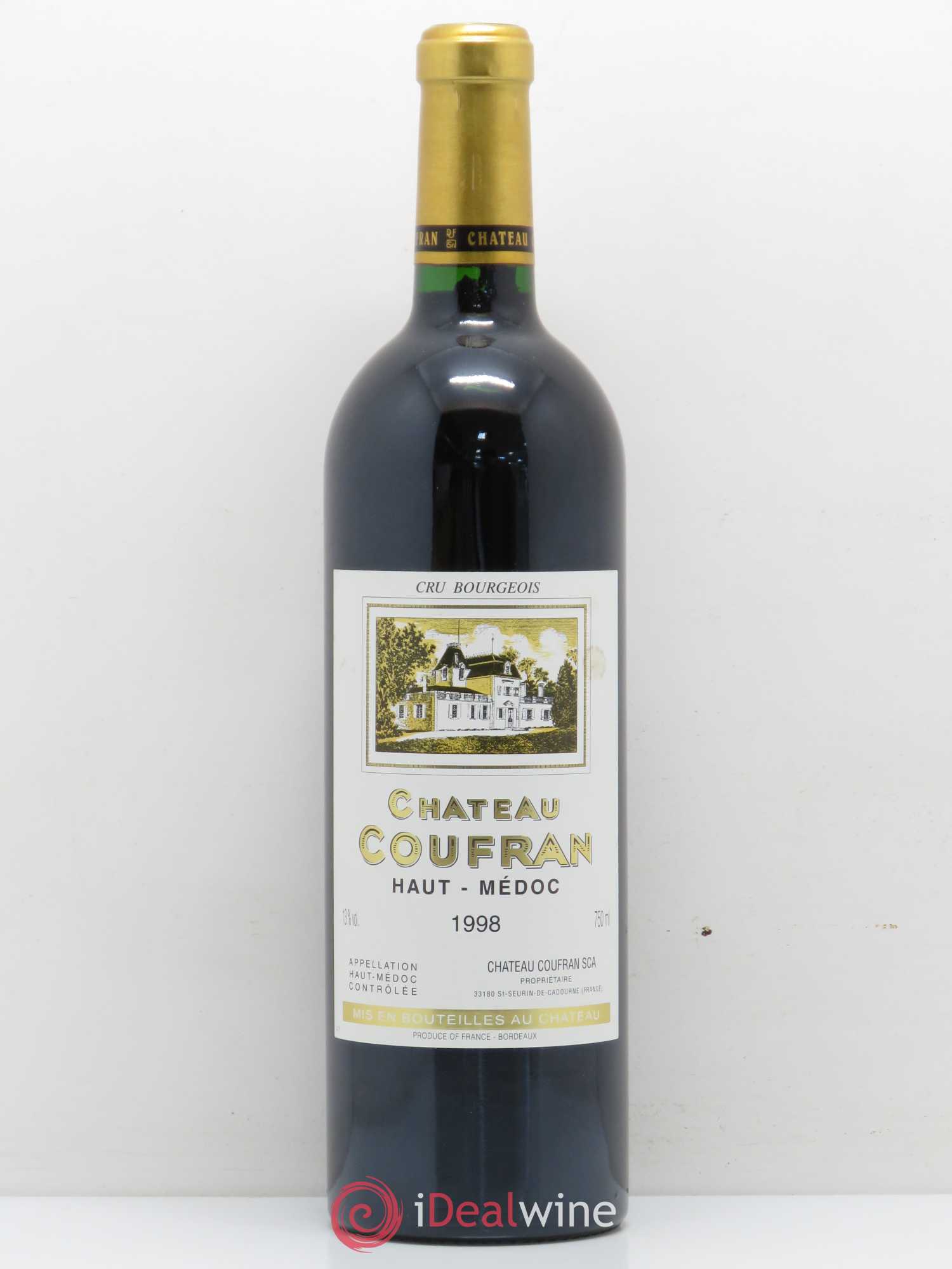 Château Coufran Cru Bourgeois 1998 - Lot de 1 bouteille - 0