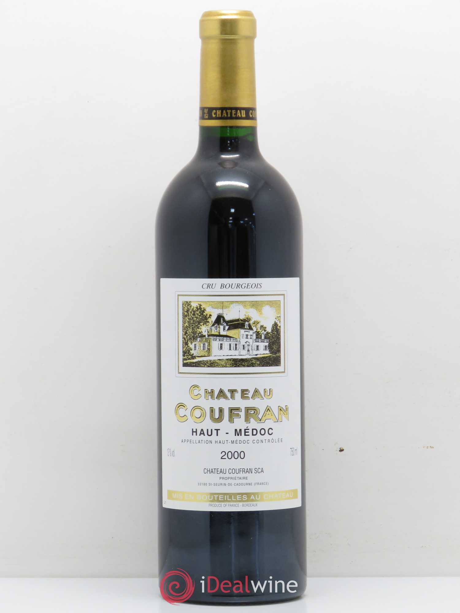 Château Coufran Cru Bourgeois 2000 - Lot de 1 bouteille - 0