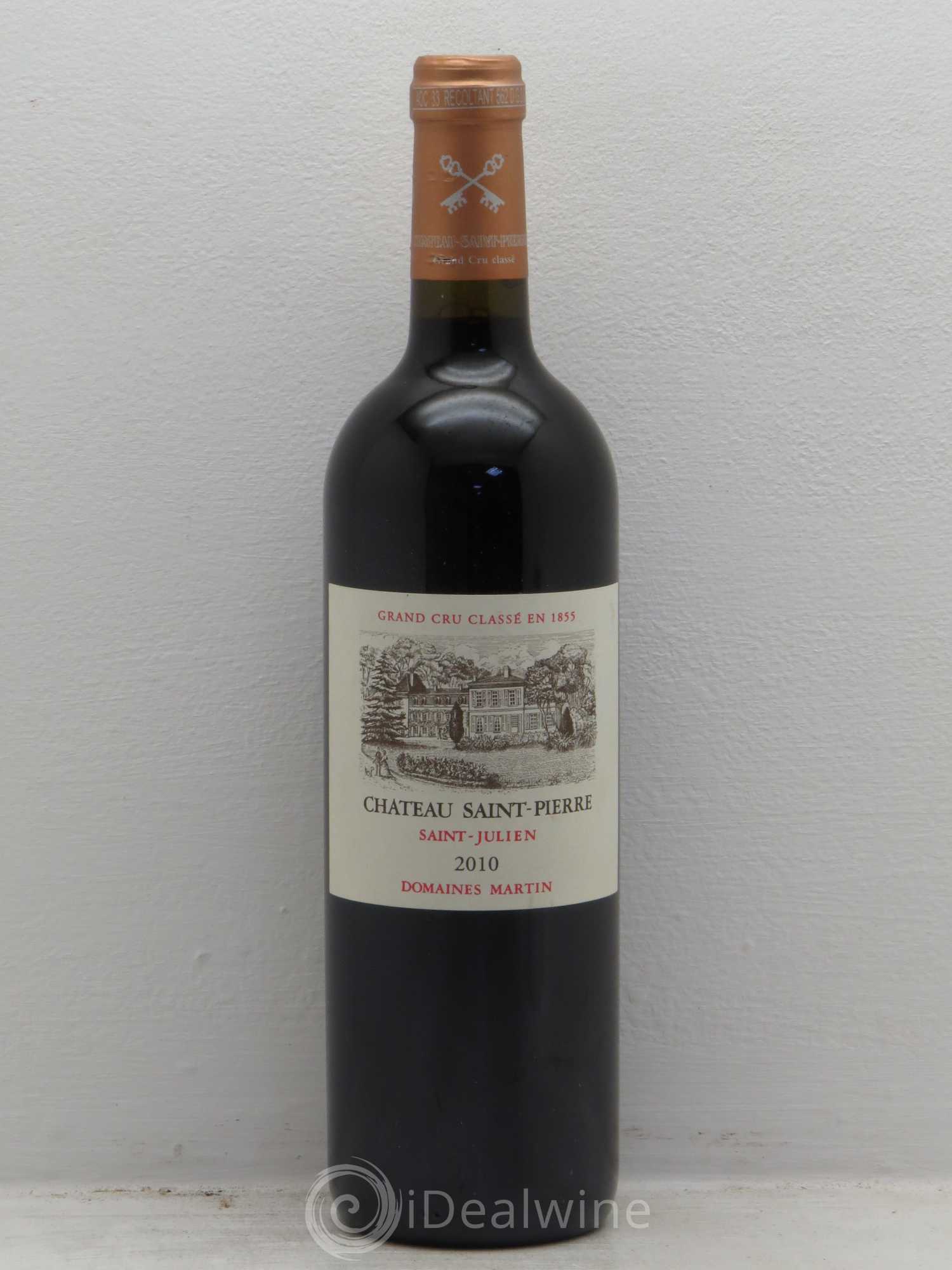 Château Saint-Pierre 4ème Grand Cru Classé 2010 - Lot de 1 bouteille - 0