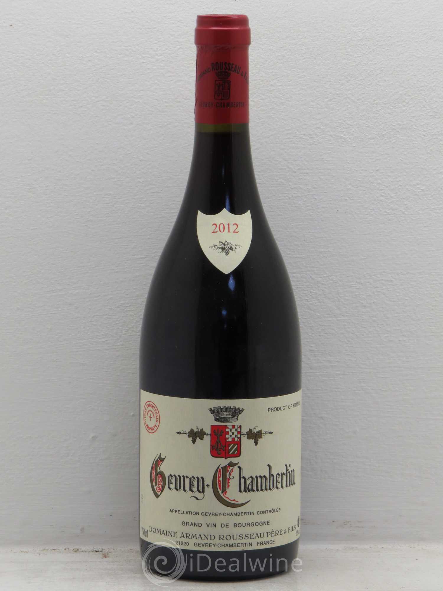 Gevrey-Chambertin Armand Rousseau (Domaine) 2012 - Lot de 1 bouteille - 0