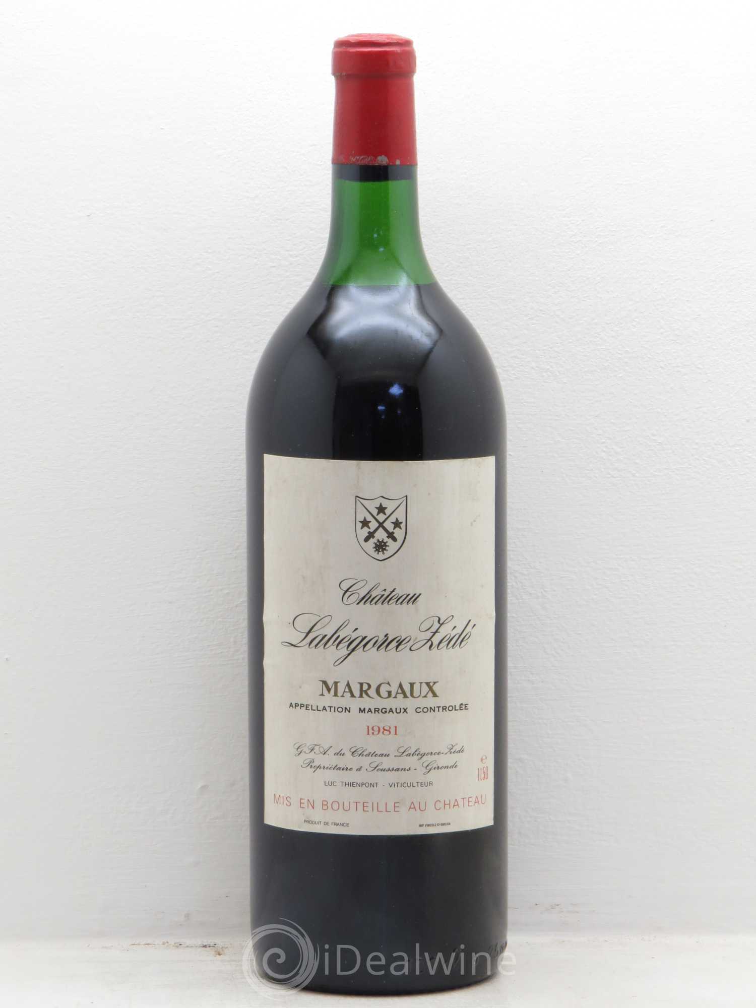 Château Labegorce Zédé Cru Bourgeois 1981 - Lot de 1 magnum - 0