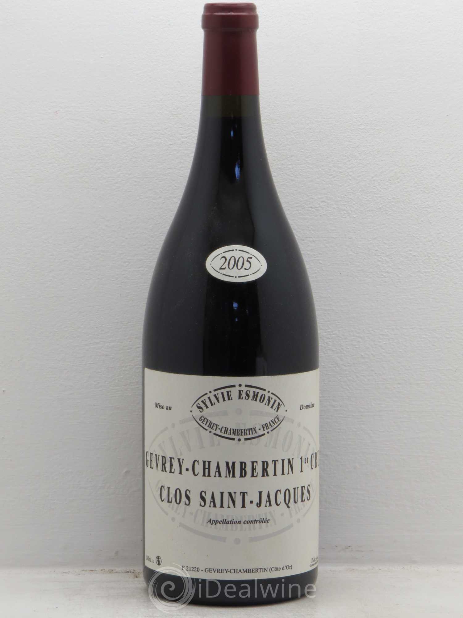 Gevrey-Chambertin 1er Cru Clos Saint Jacques Sylvie Esmonin 2005 - Lot de 1 magnum - 0