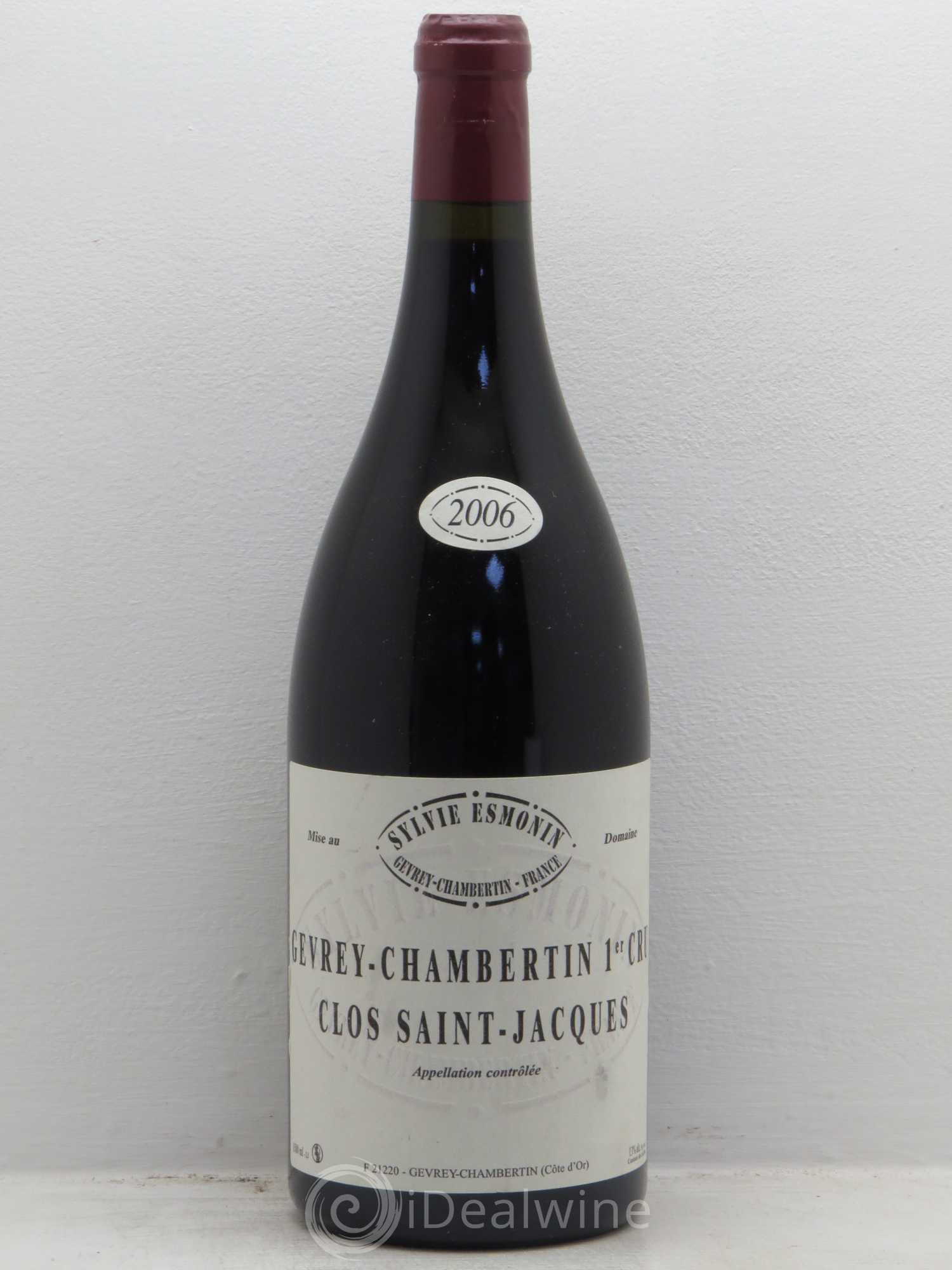 Gevrey-Chambertin 1er Cru Clos Saint Jacques Sylvie Esmonin 2006 - Lot de 1 magnum - 0