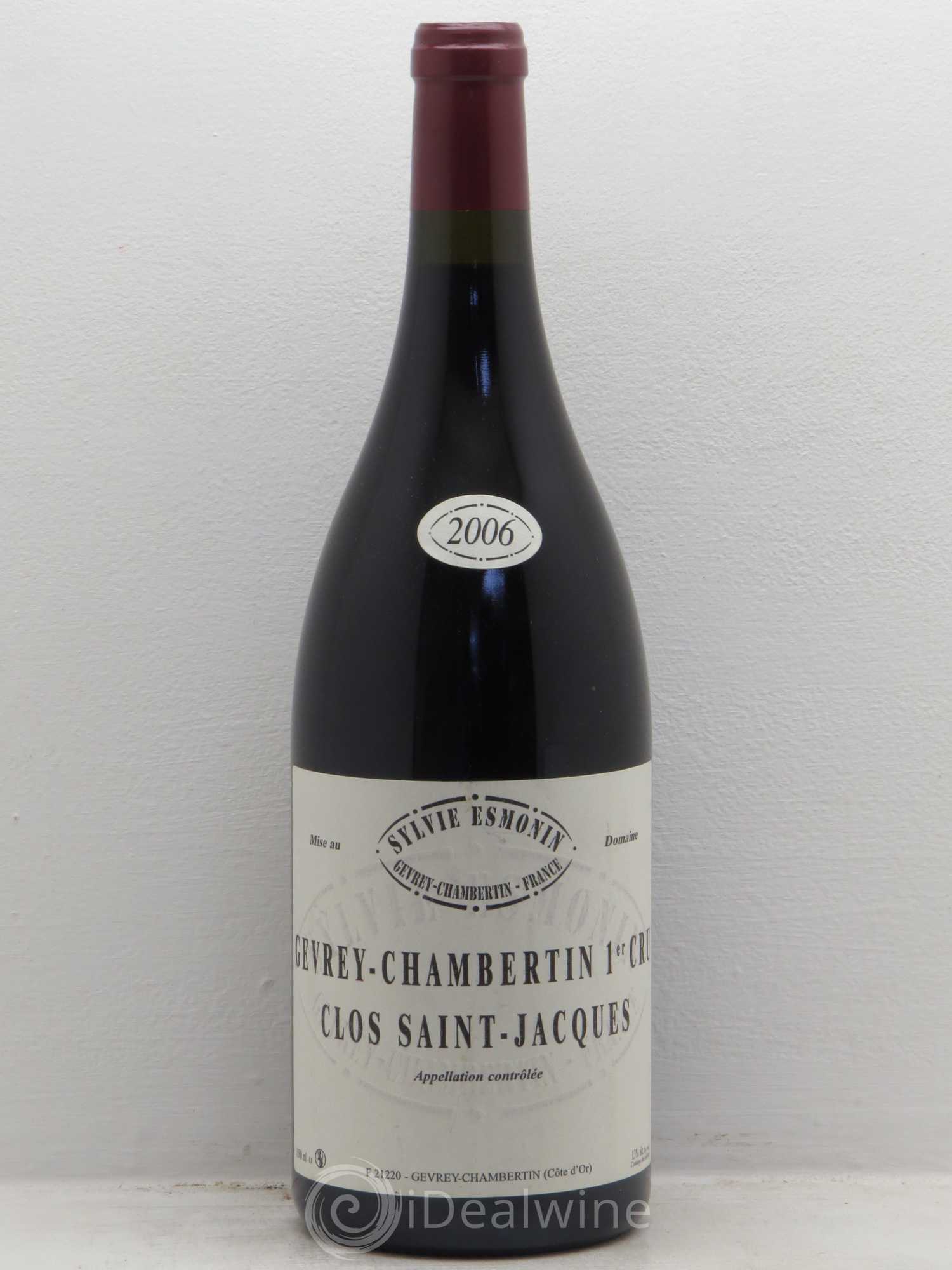 Gevrey-Chambertin 1er Cru Clos Saint Jacques Sylvie Esmonin 2006 - Lot de 1 magnum - 0