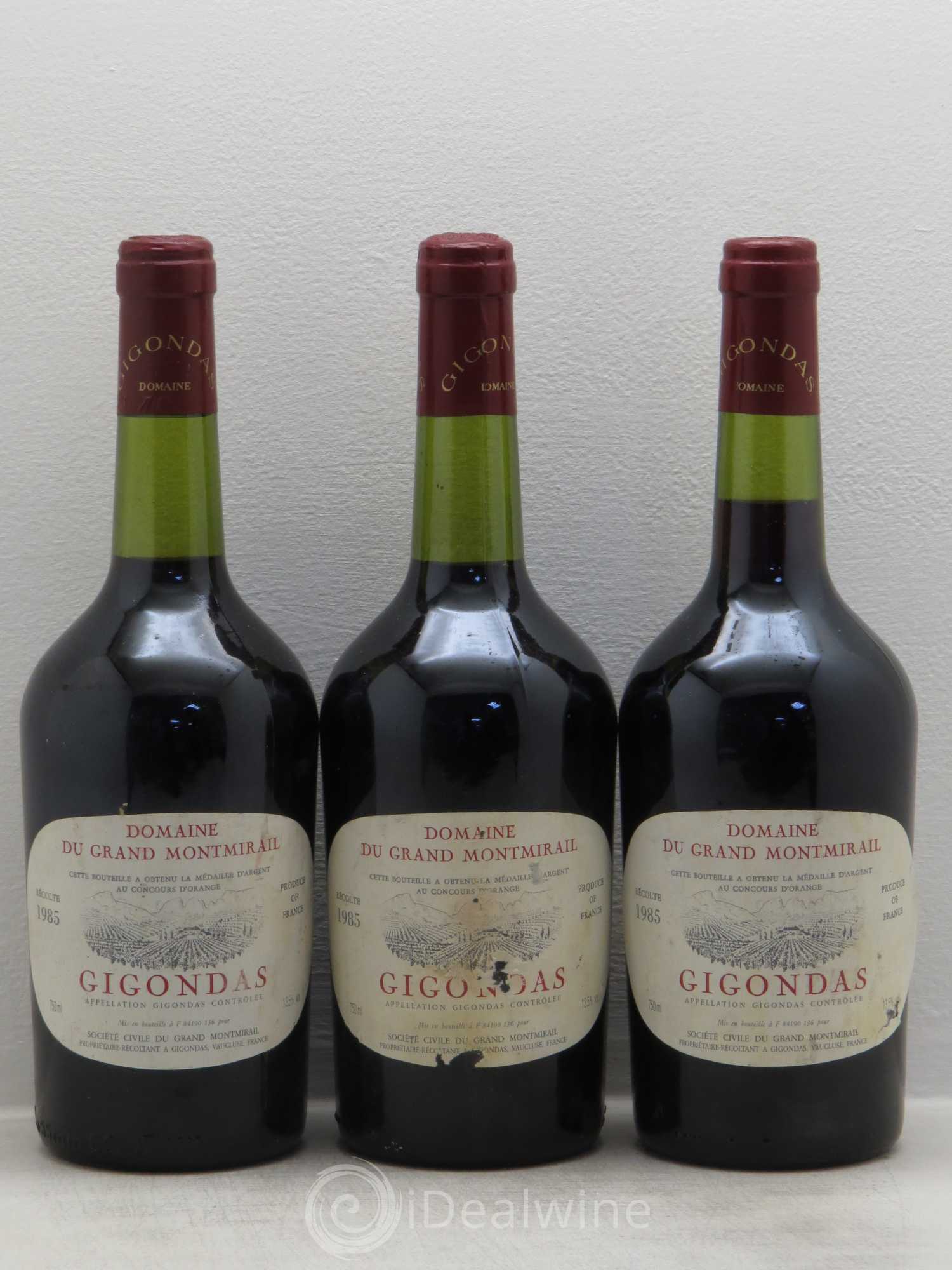 Gigondas Grand Montmirail 1985 - Posten von 3 Flaschen - 0