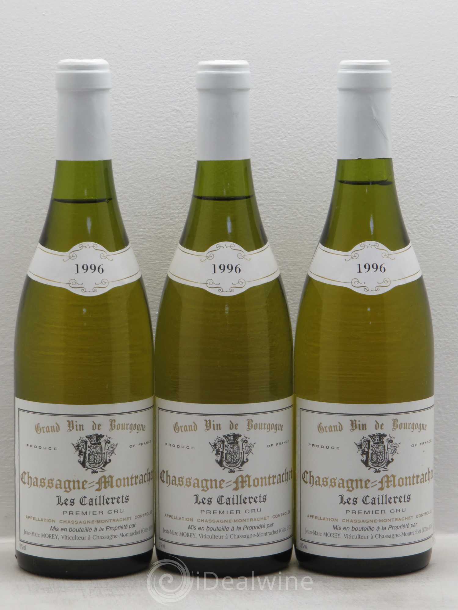 Chassagne-Montrachet 1er Cru JM.Morey 1996 - Lot de 3 bouteilles - 0