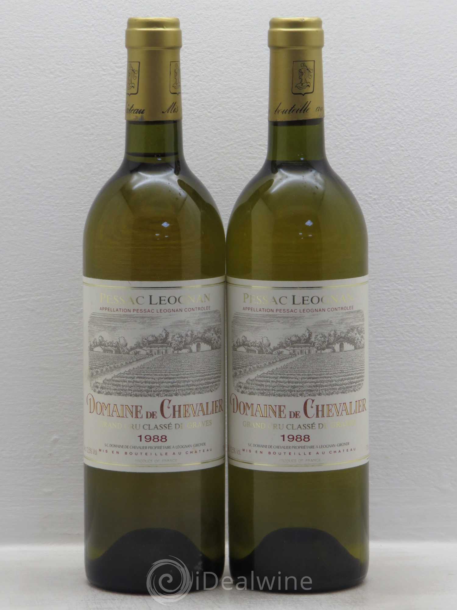 Domaine de Chevalier Cru Classé de Graves 1988 - Lot de 2 bouteilles - 0