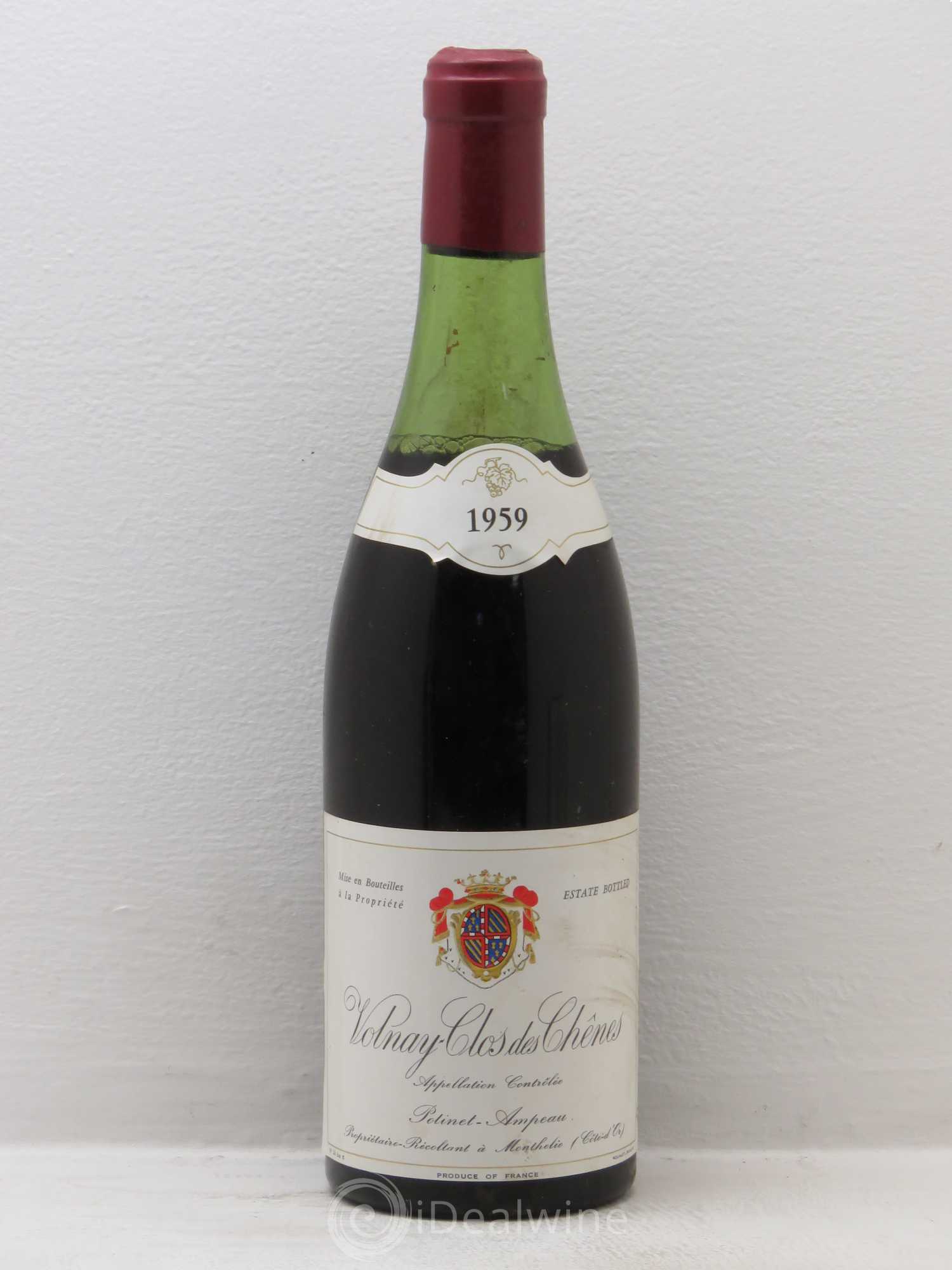 Volnay 1er Cru Potinet ampeau 1959 - Lot de 1 bouteille - 0