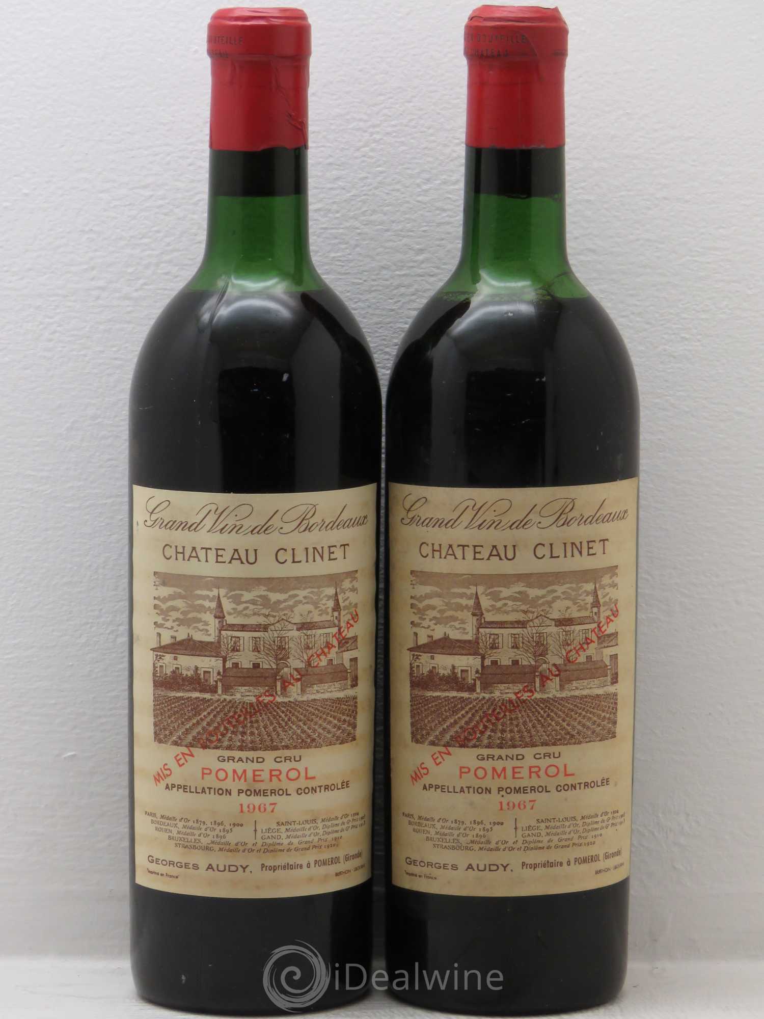 Château Clinet 1967 - Lot de 2 bouteilles - 0