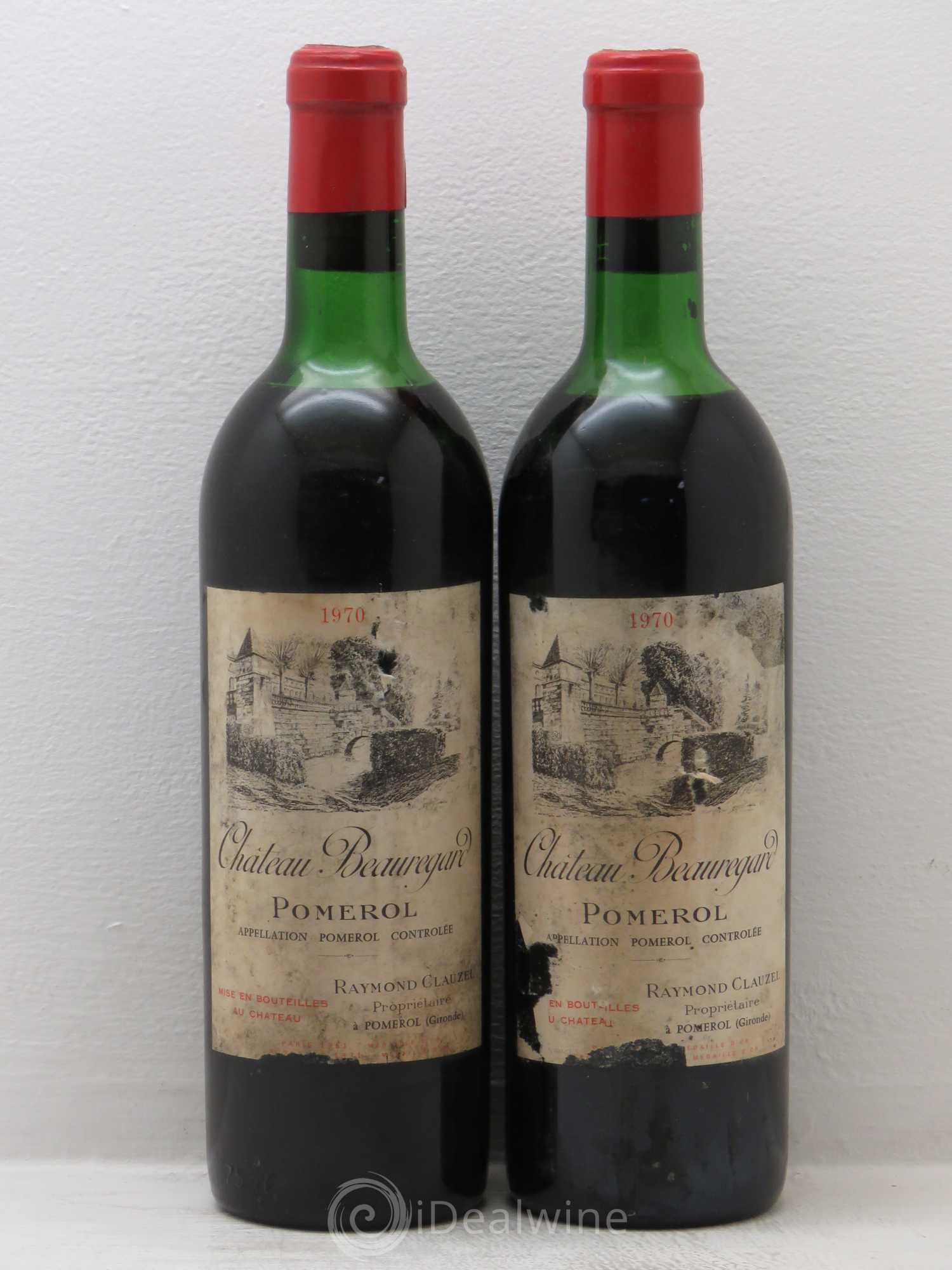 Château Beauregard 1970 - Lot de 2 bouteilles - 0