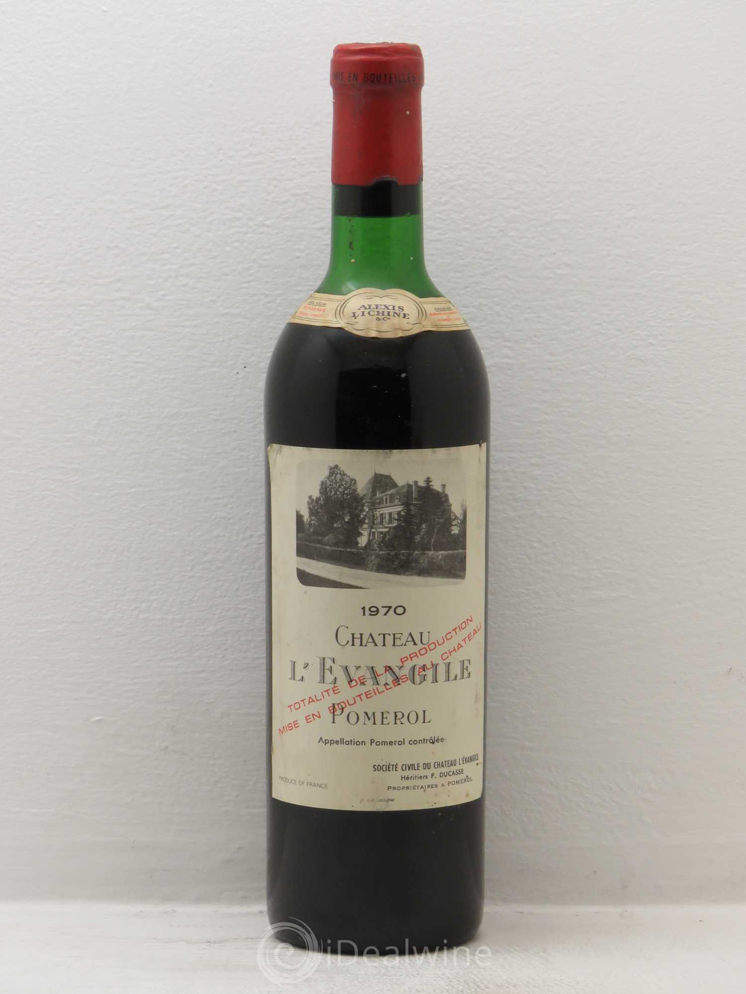Château l' Évangile 1970 - Lot de 1 bouteille - 0